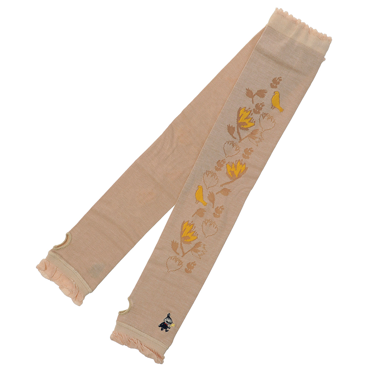 MOOMIN ミイフェア アームカバー UVカット＋冷感 花縦柄 ミイ刺繍 - 画像4