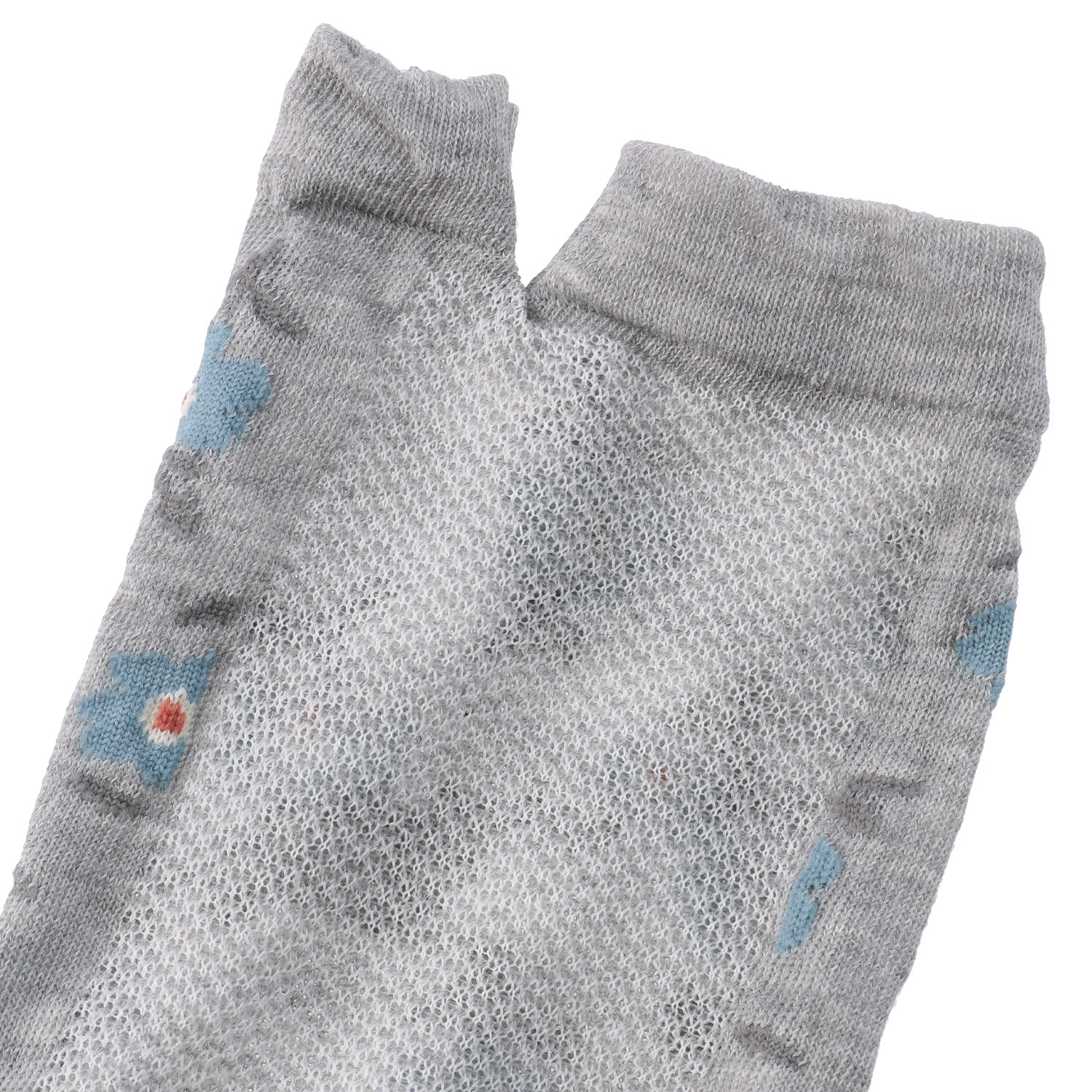 アームカバー 22cm丈 総花柄 親指切替 - 画像4