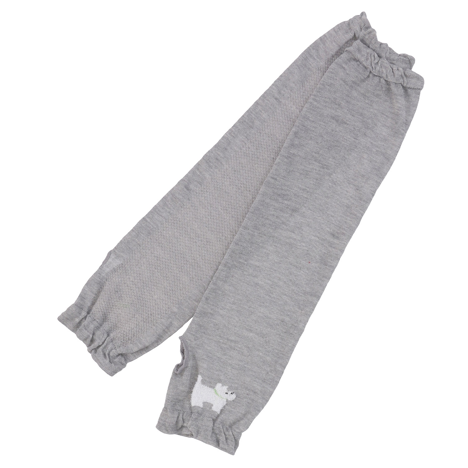 アームカバー 45センチ丈 モール 犬  親指穴付き - 画像2