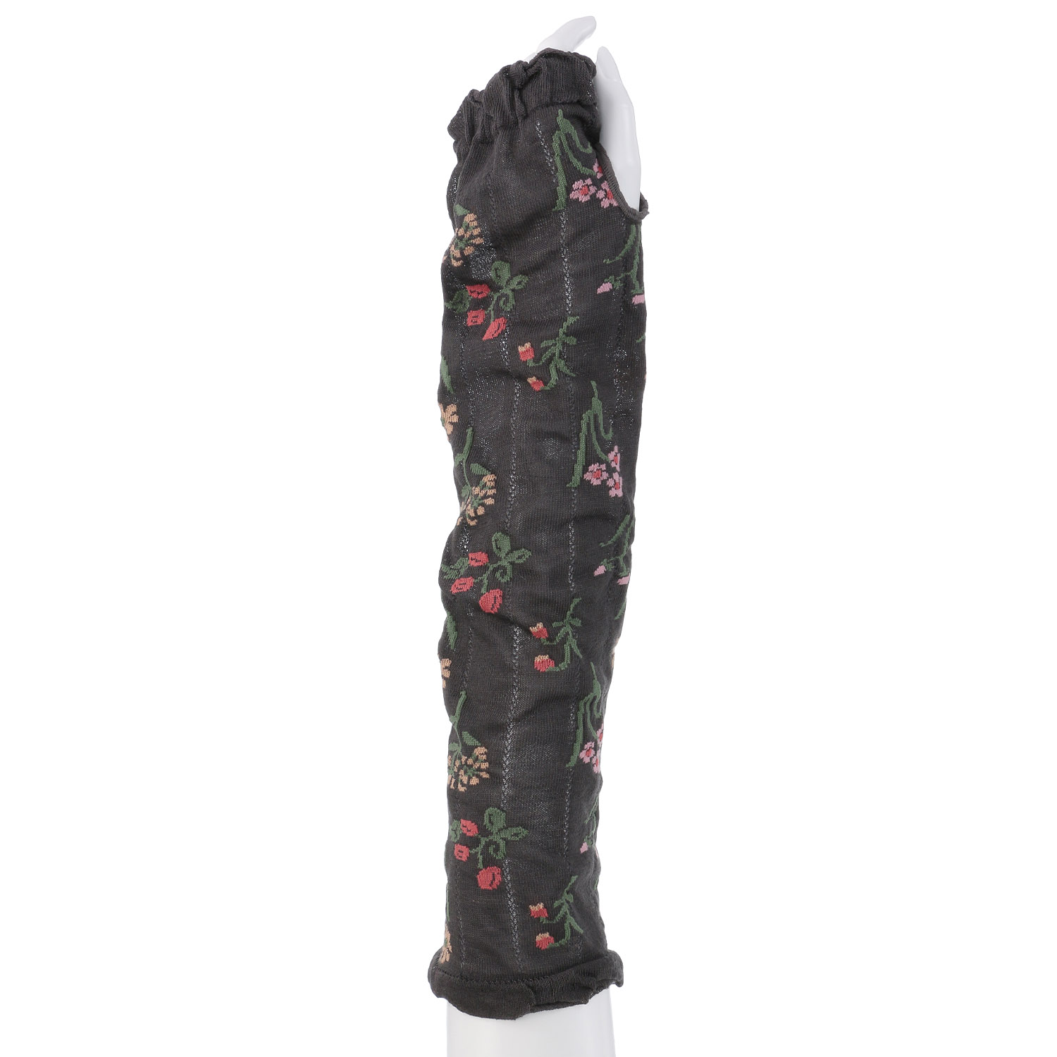 アームカバー 45cm丈  花総柄 親指穴付き - 画像3