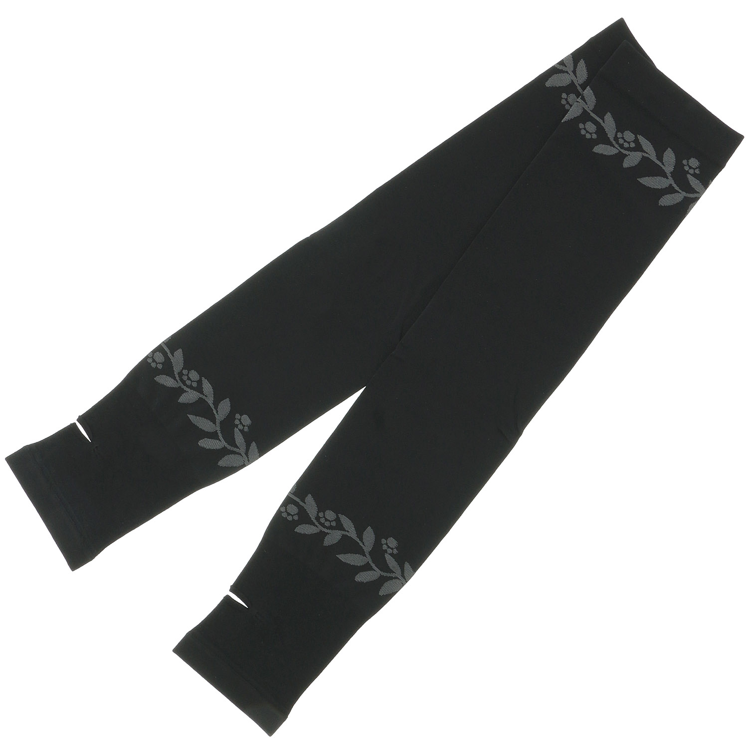 にゃんこ堂 ロング丈（50cm丈） 接触冷感 アームカバー 肉球と草 - 画像4