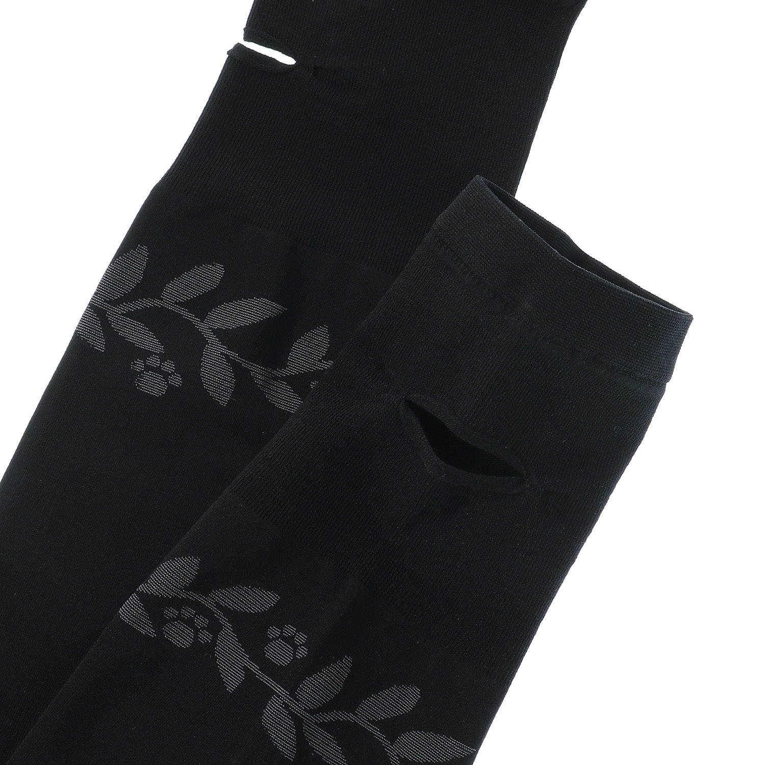 にゃんこ堂 ロング丈（50cm丈） 接触冷感 アームカバー 肉球と草 - 画像5