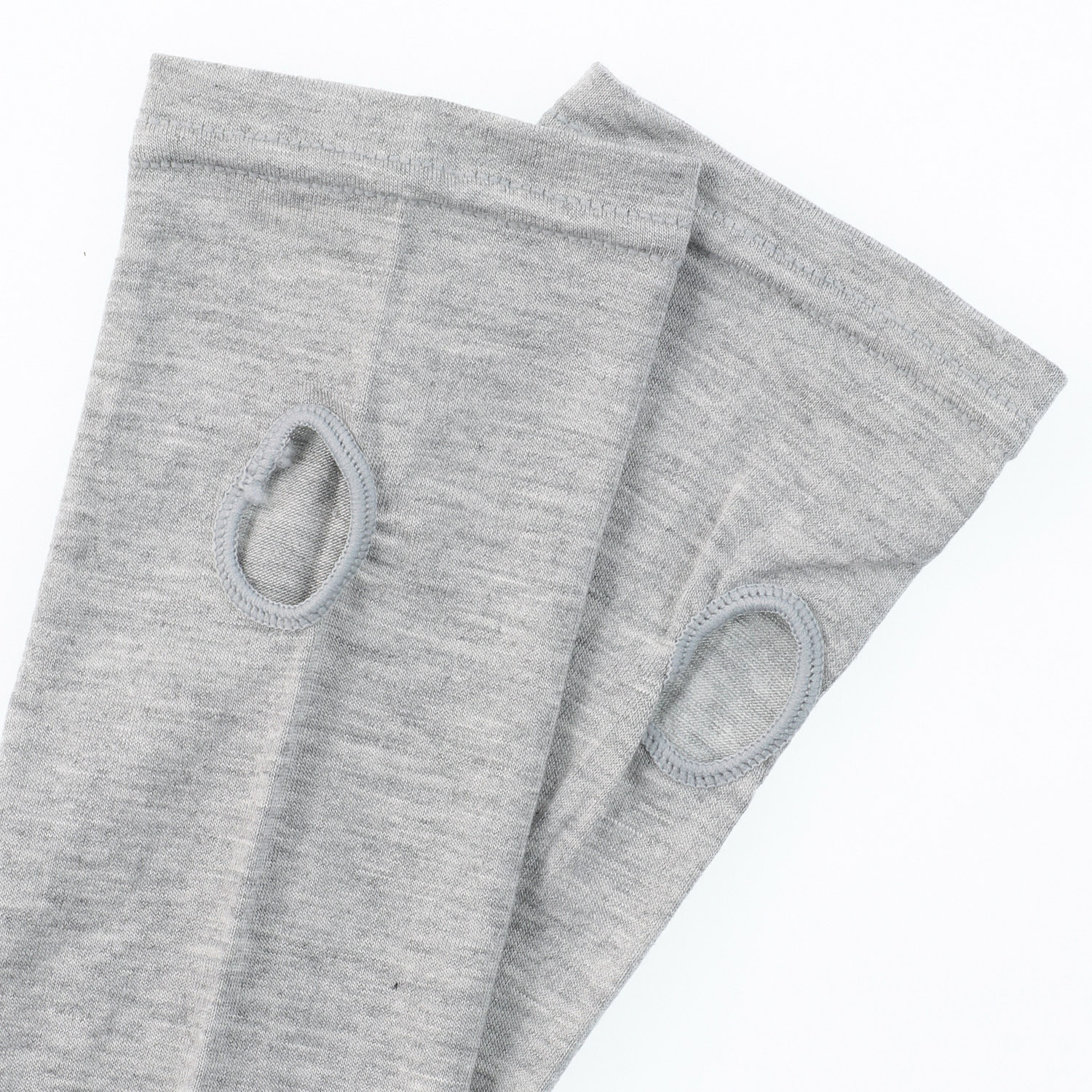 接触冷感 アームカバー無地 ロング丈 指なし - 画像4