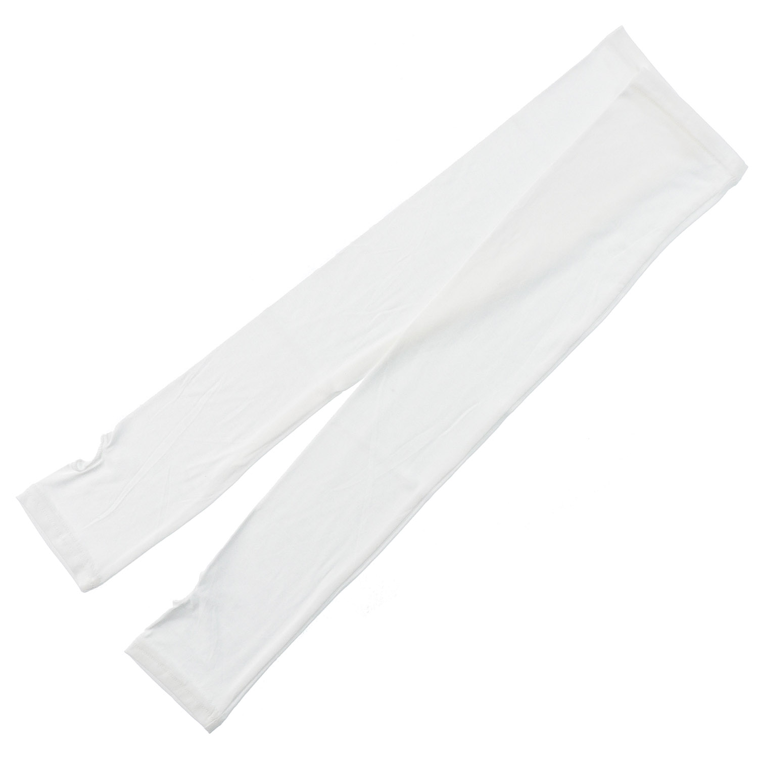 接触冷感 アームカバー無地 ロング丈 指なし - 画像6