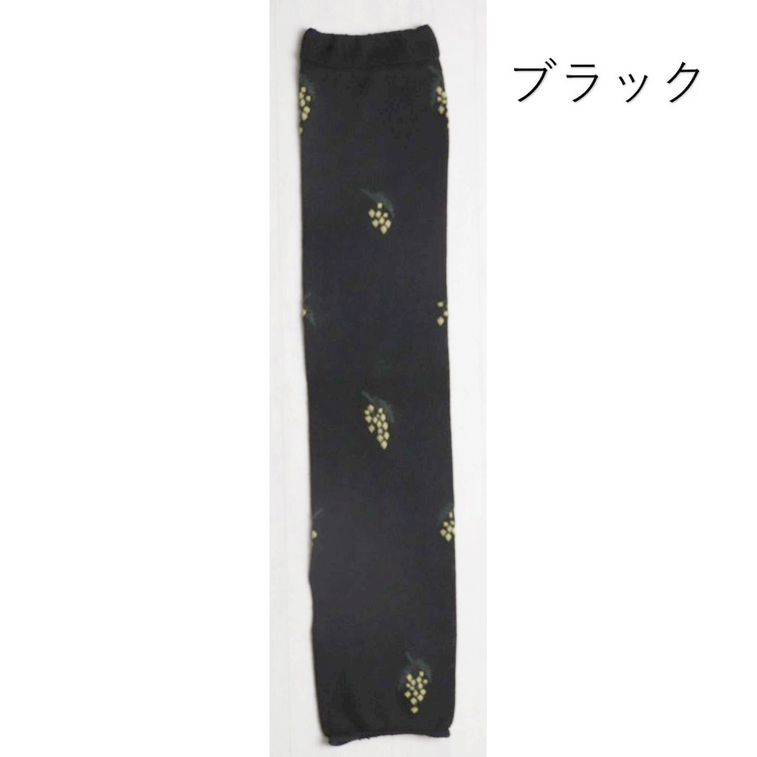 日本製 アームカバー シルク混 50センチ丈 ミモザ柄 - 画像5