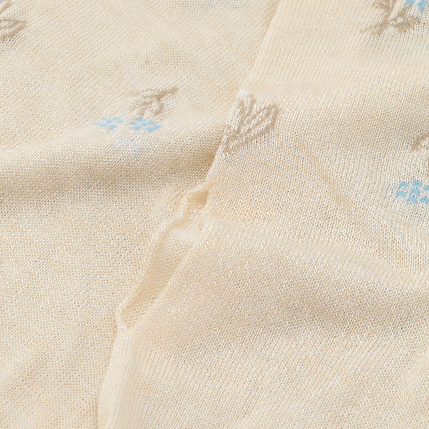 日本製 アームカバー シルク混  35センチ丈  野草柄 - 画像5