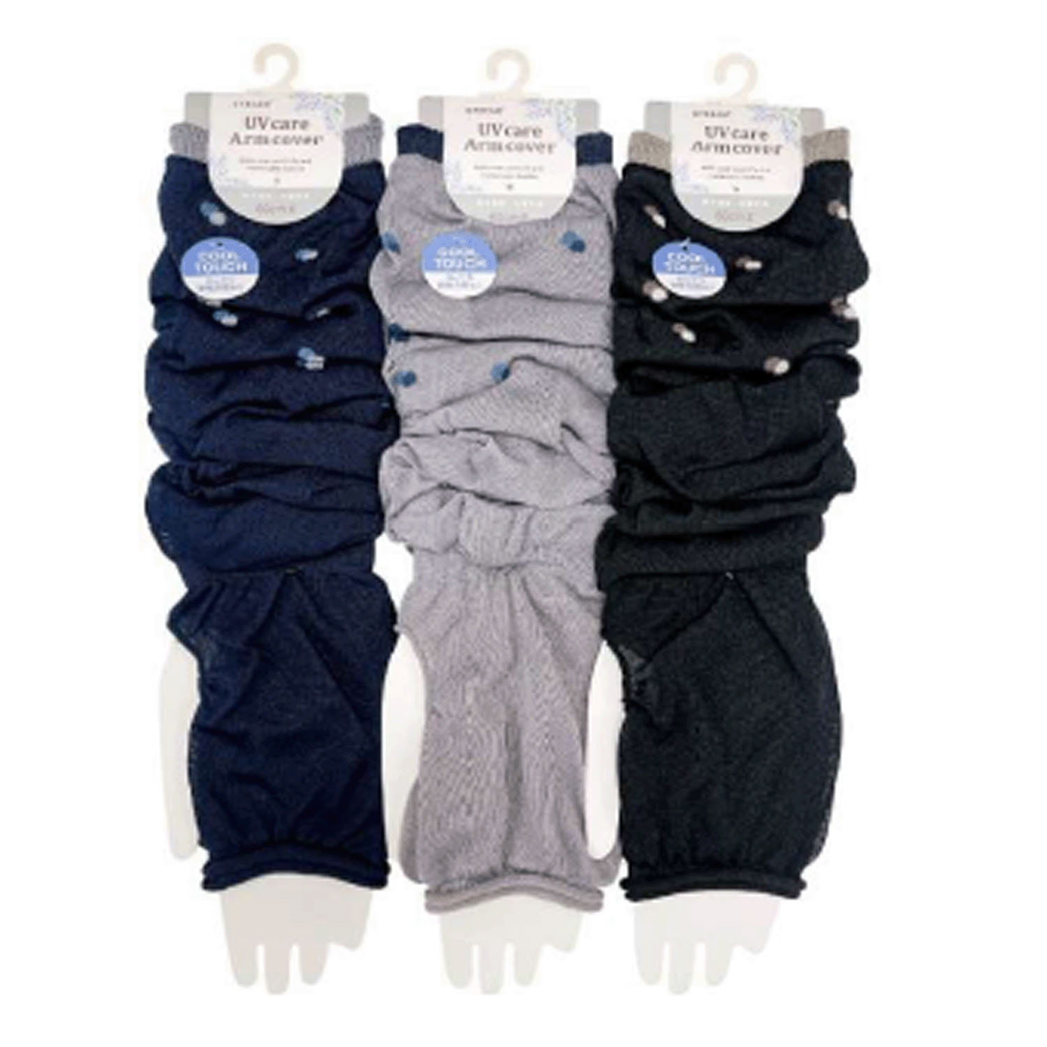 STREAM アームカバー 接触冷感 重なりドット - 画像1