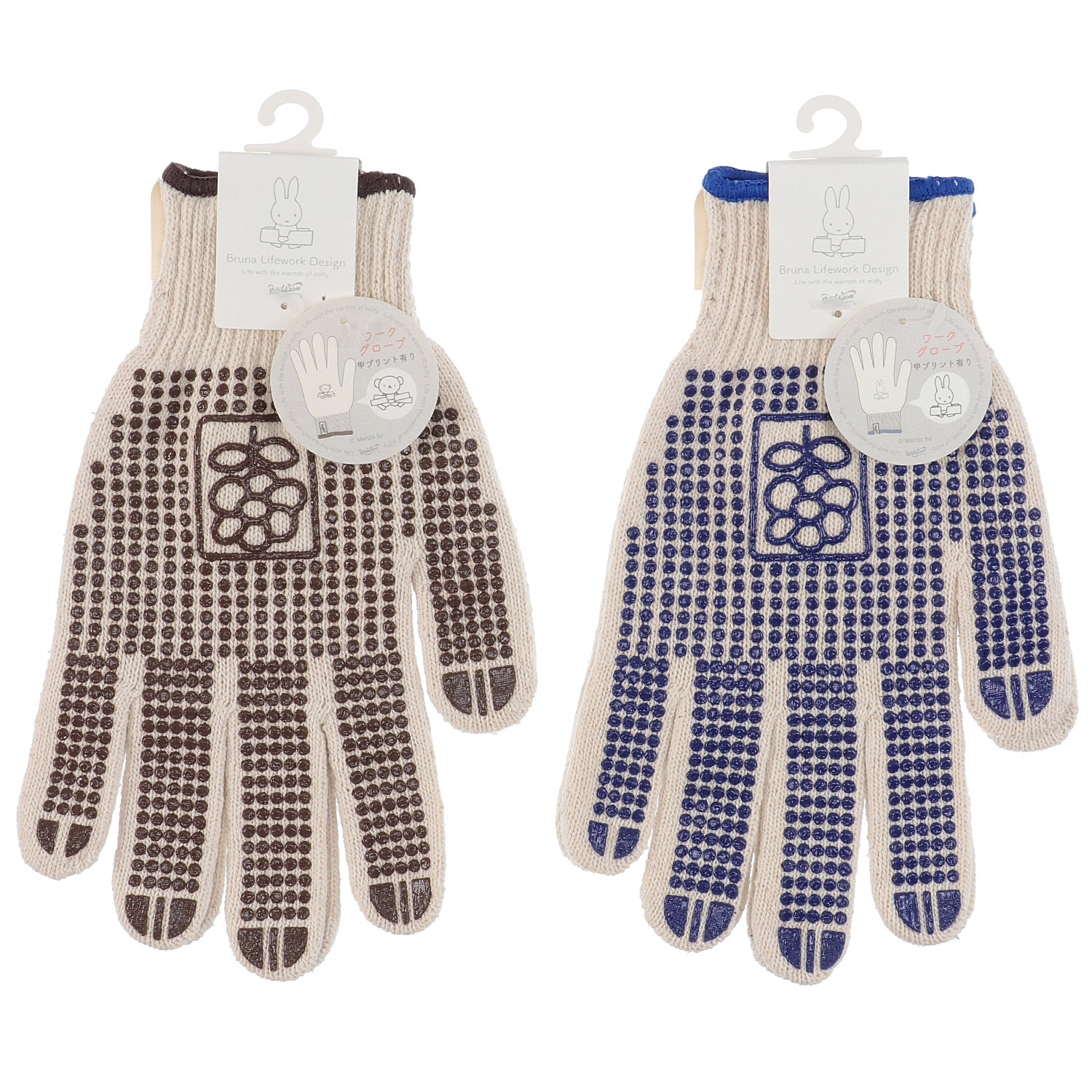 ミッフィー 軍手 滑り止め付き