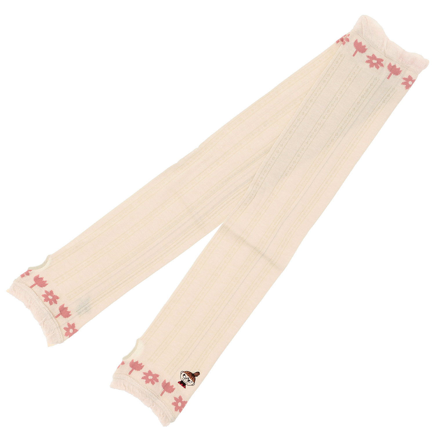 MOOMIN アームカバーUVカット＋冷感 裾花柄ミイ刺繍 - 画像5