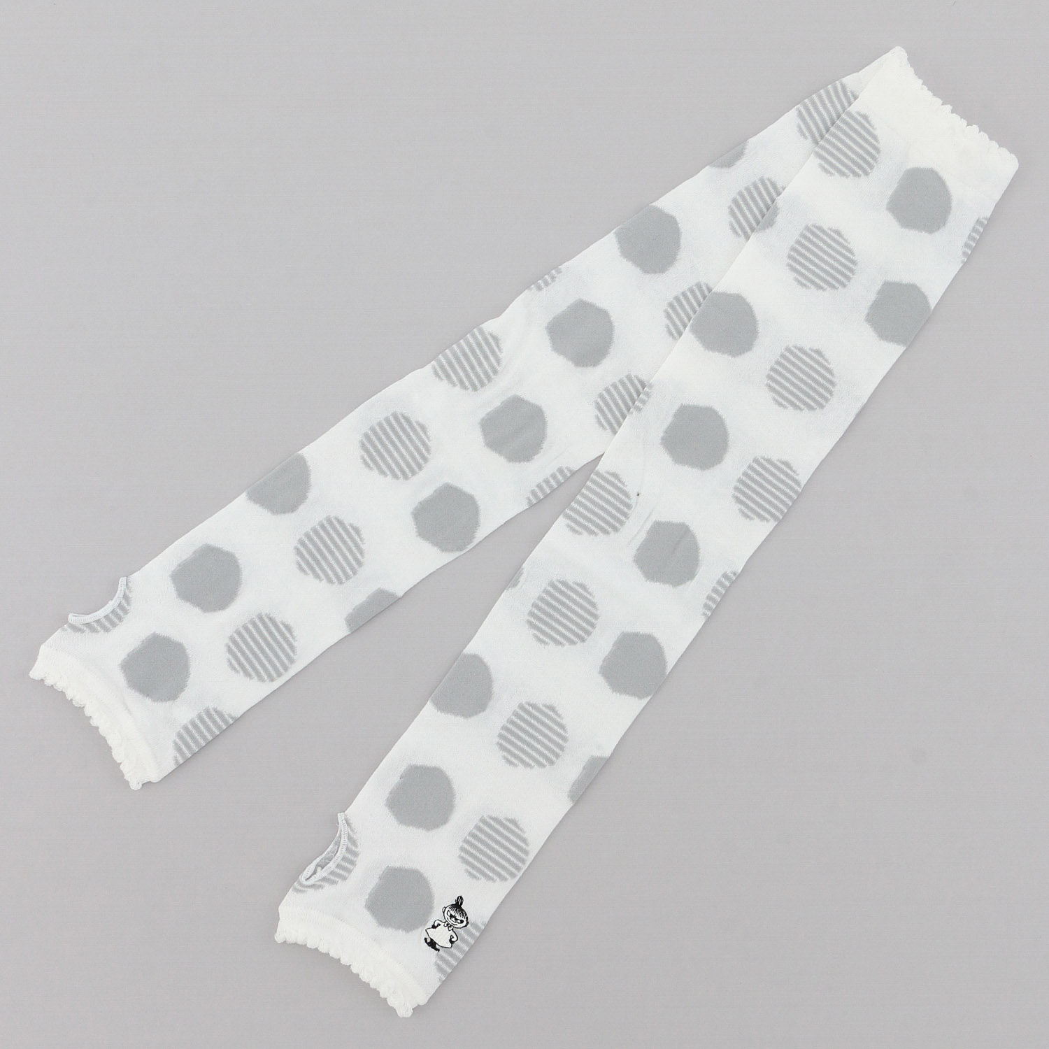 MOOMIN アームカバー UVカット＋冷感 ドット柄ミイ刺繍 - 画像6