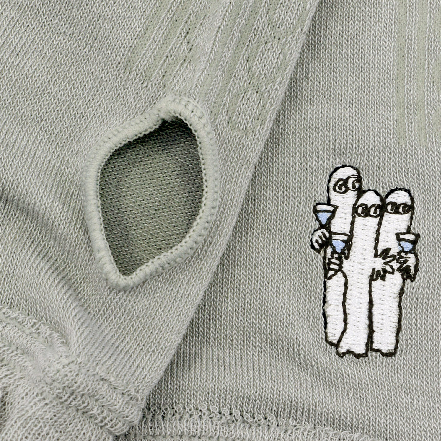 MOOMIN アームカバー UVカット＋冷感 ぶどう柄ニョロニョロ刺繍 - 画像2