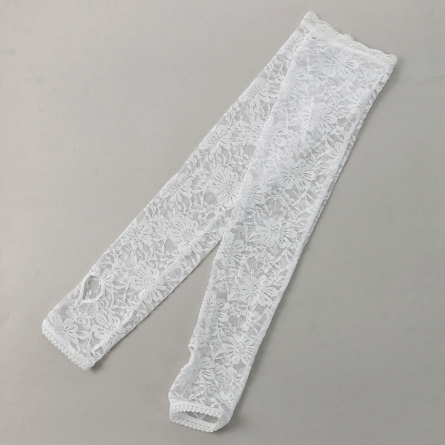 STREAM アームカバー フラワーレース  ロング丈（50cm丈）（単色注文可）【在庫限り】 - 画像2