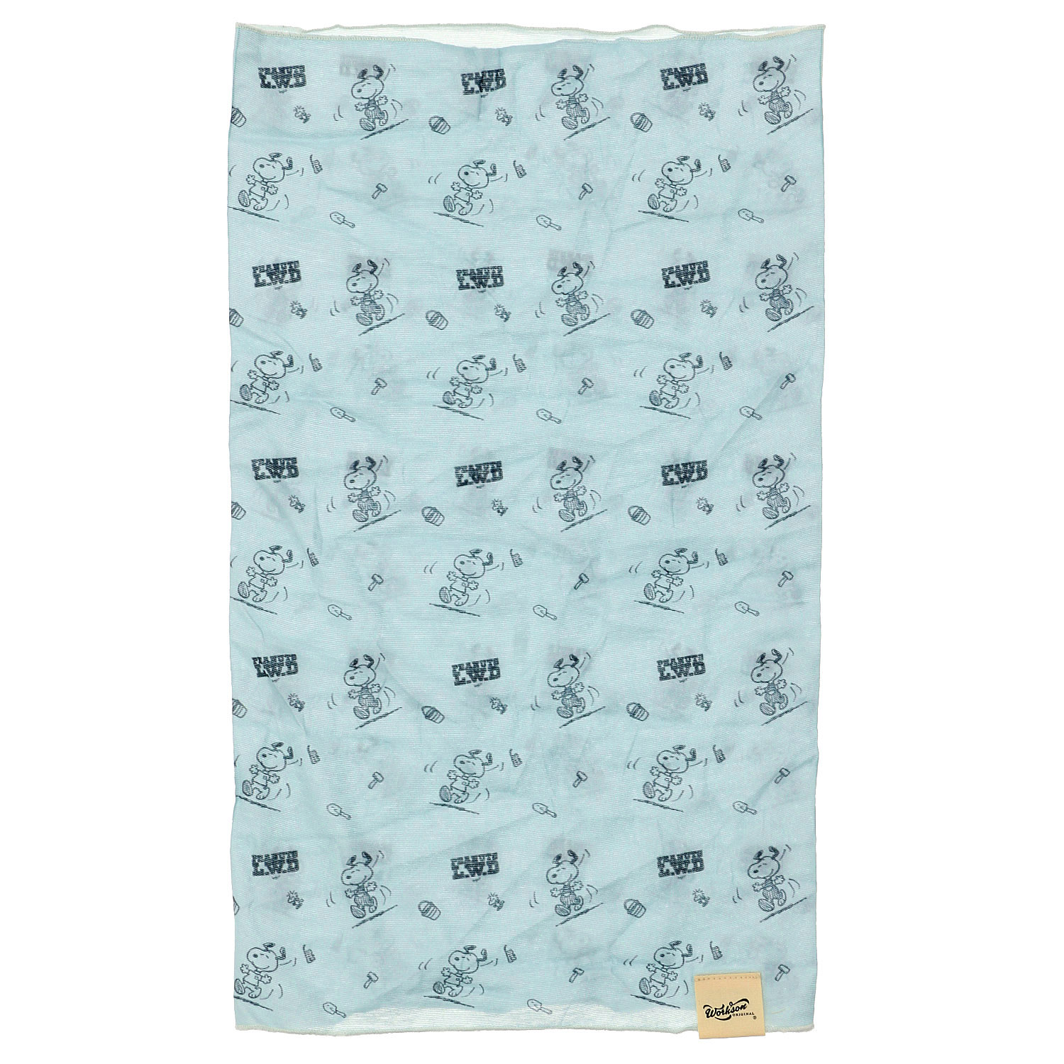 スヌーピー ネックカバー ロゴ総柄 - 画像2