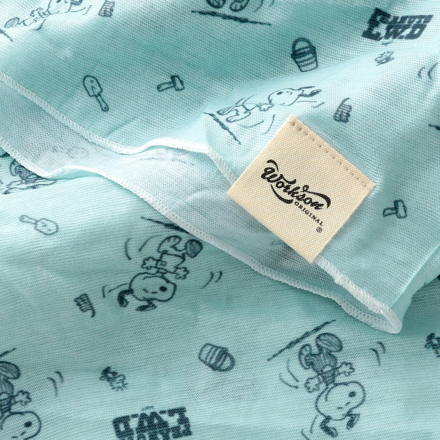 スヌーピー ネックカバー ロゴ総柄 - 画像3