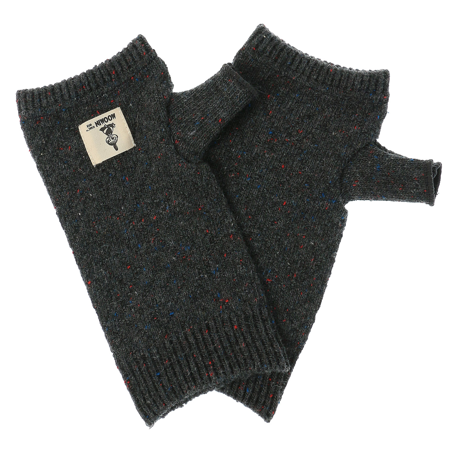 MOOMIN アームウォーマー ネップ ネーム付バスケット編み風【在庫限り】 - 画像2