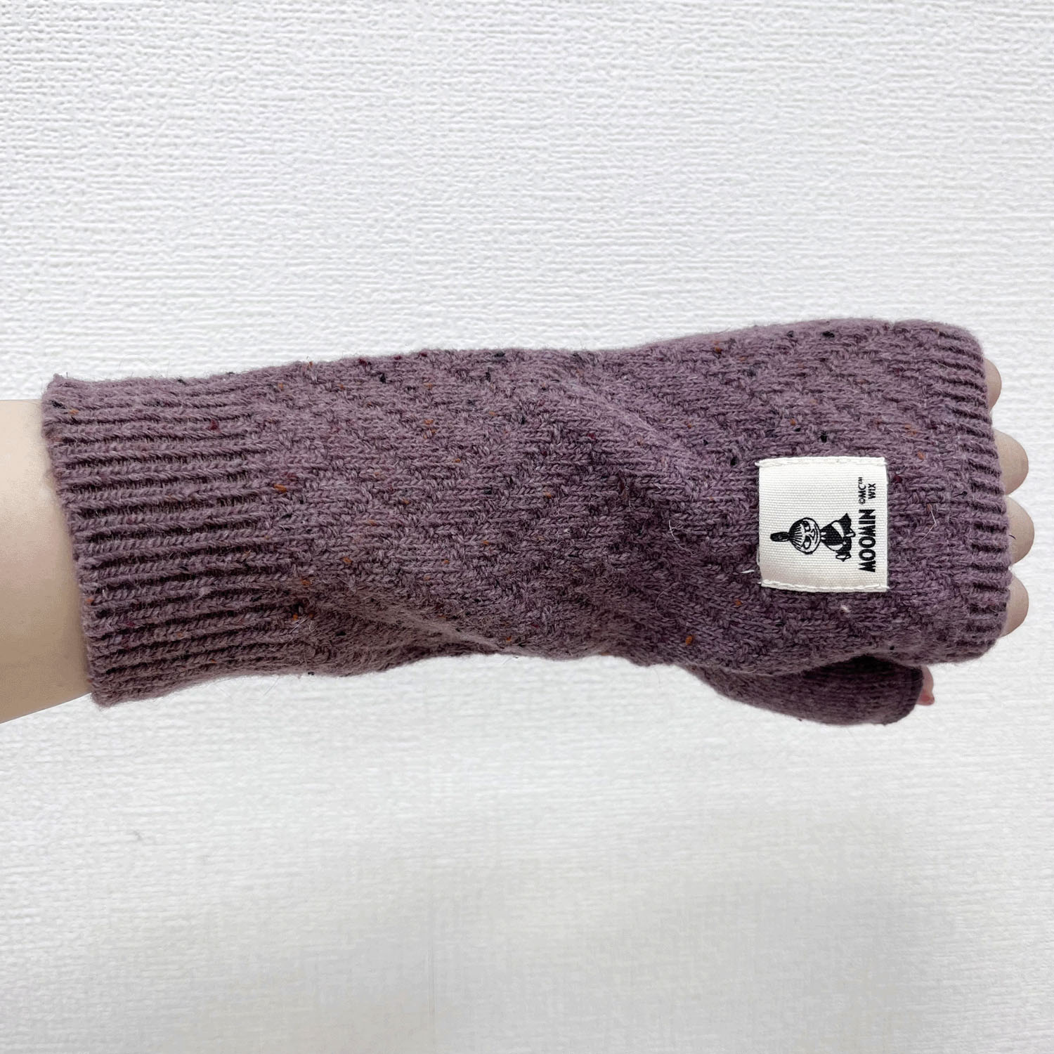 MOOMIN アームウォーマー ネップ ネーム付バスケット編み風【在庫限り】 - 画像6