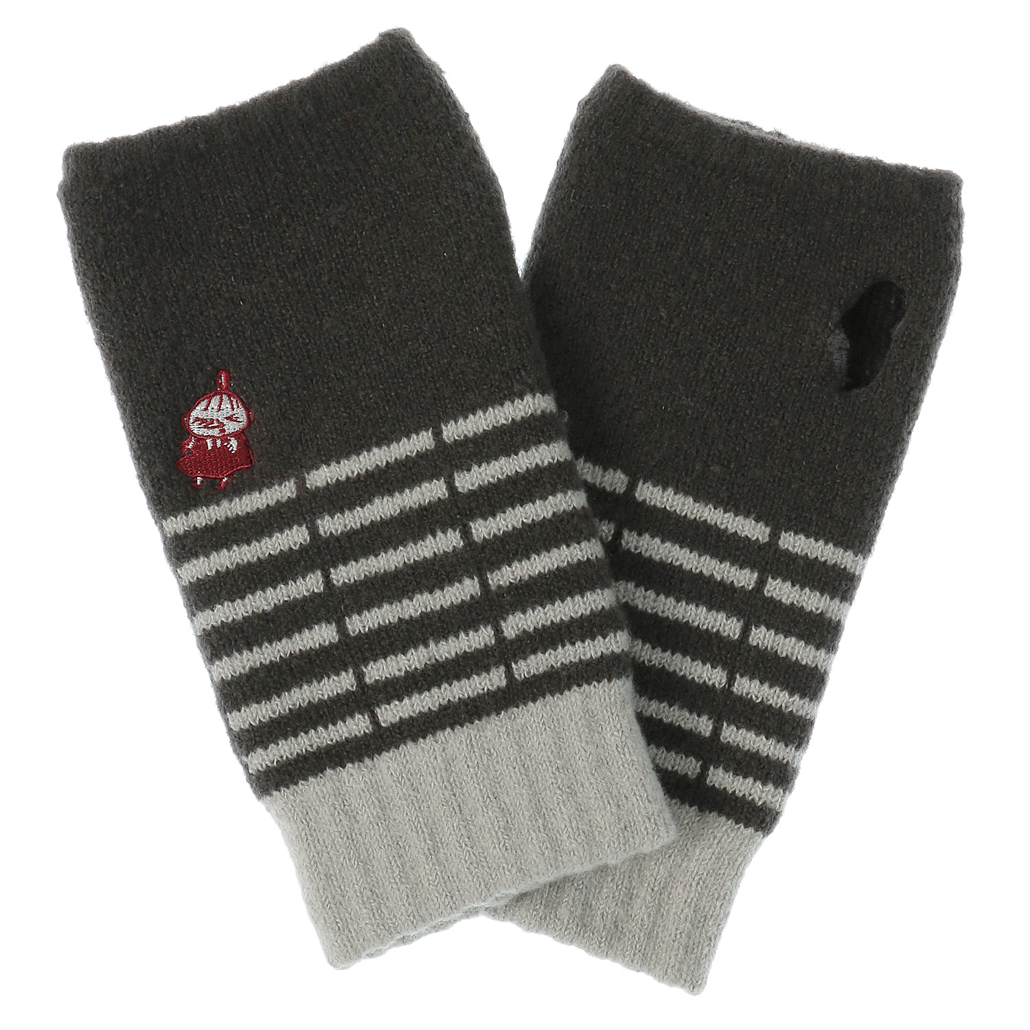 MOOMIN アームウォーマー 内パイル ミイ刺繍バイカラ－【在庫限り】 - 画像2