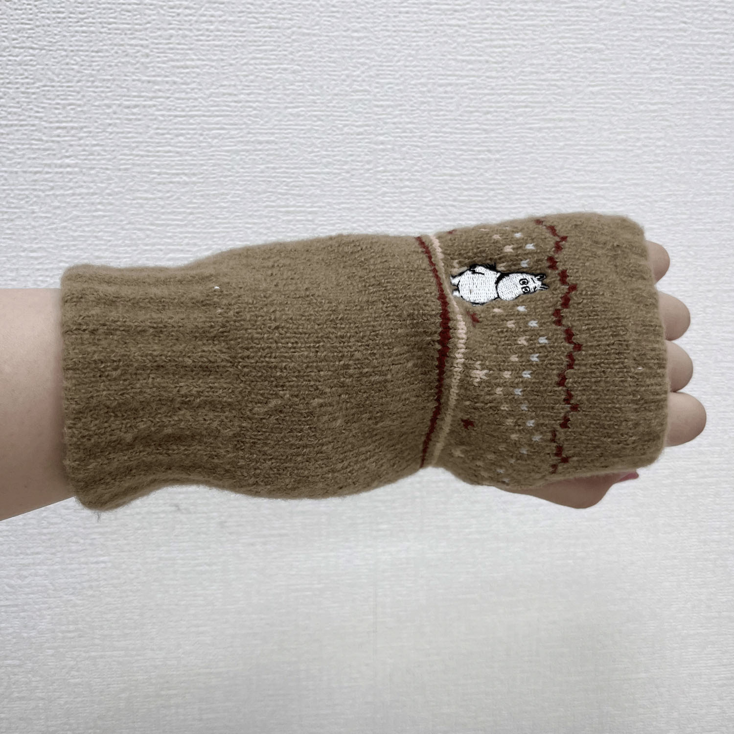 MOOMIN アームウォーマー 内パイル ムーミン刺繍ノルディック【在庫限り】 - 画像6