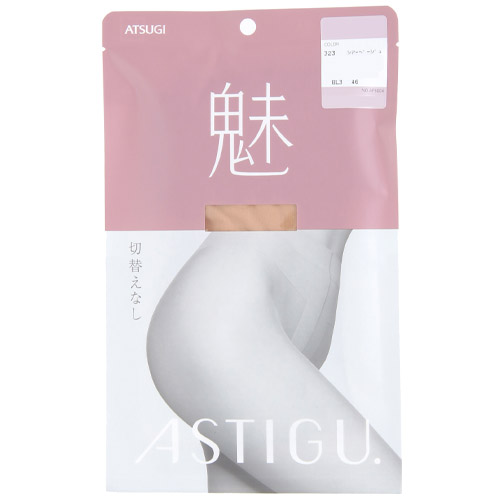 ATSUGI アスティーグ 魅 切替無し ストッキング - 画像3