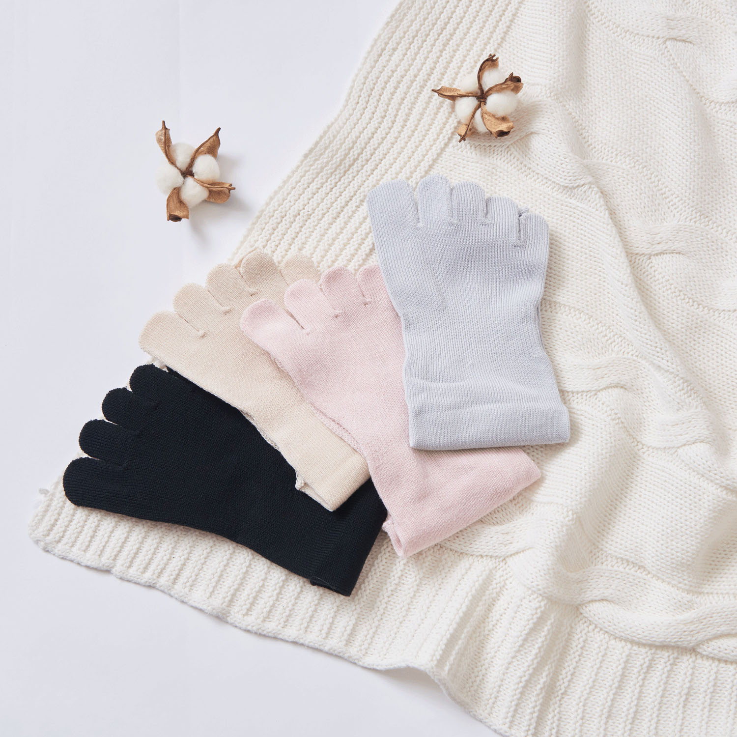 足の健康シリーズ  口ゴムゆったり 5本指靴下