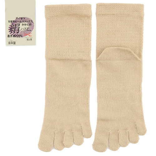 絹100％5本指靴下 - 画像6