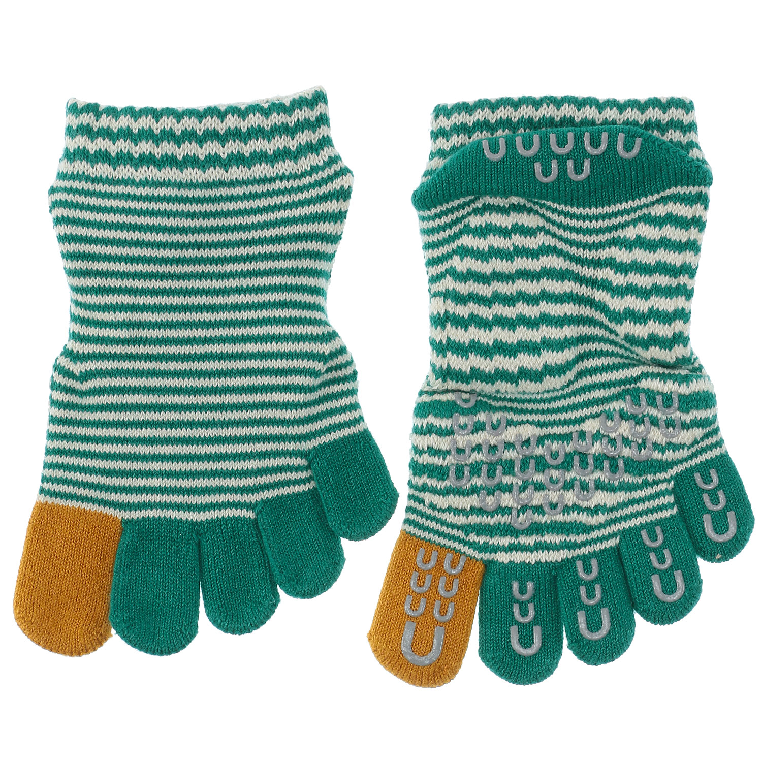 knitido ベーシック・エアークッション ピンボーダー アンクル5本指ソックス - 画像5