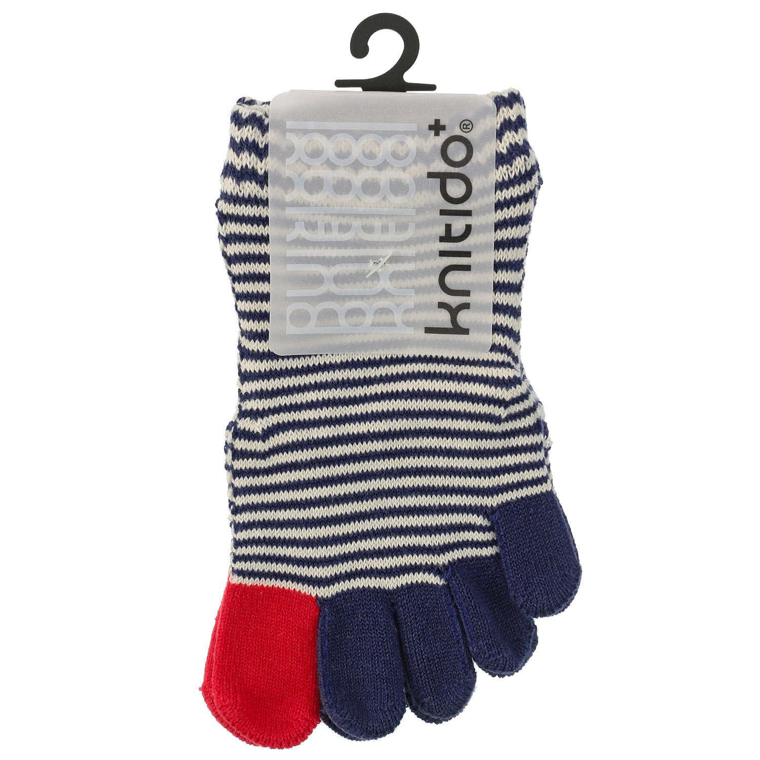 knitido ベーシック・エアークッション ピンボーダー アンクル5本指ソックス - 画像8