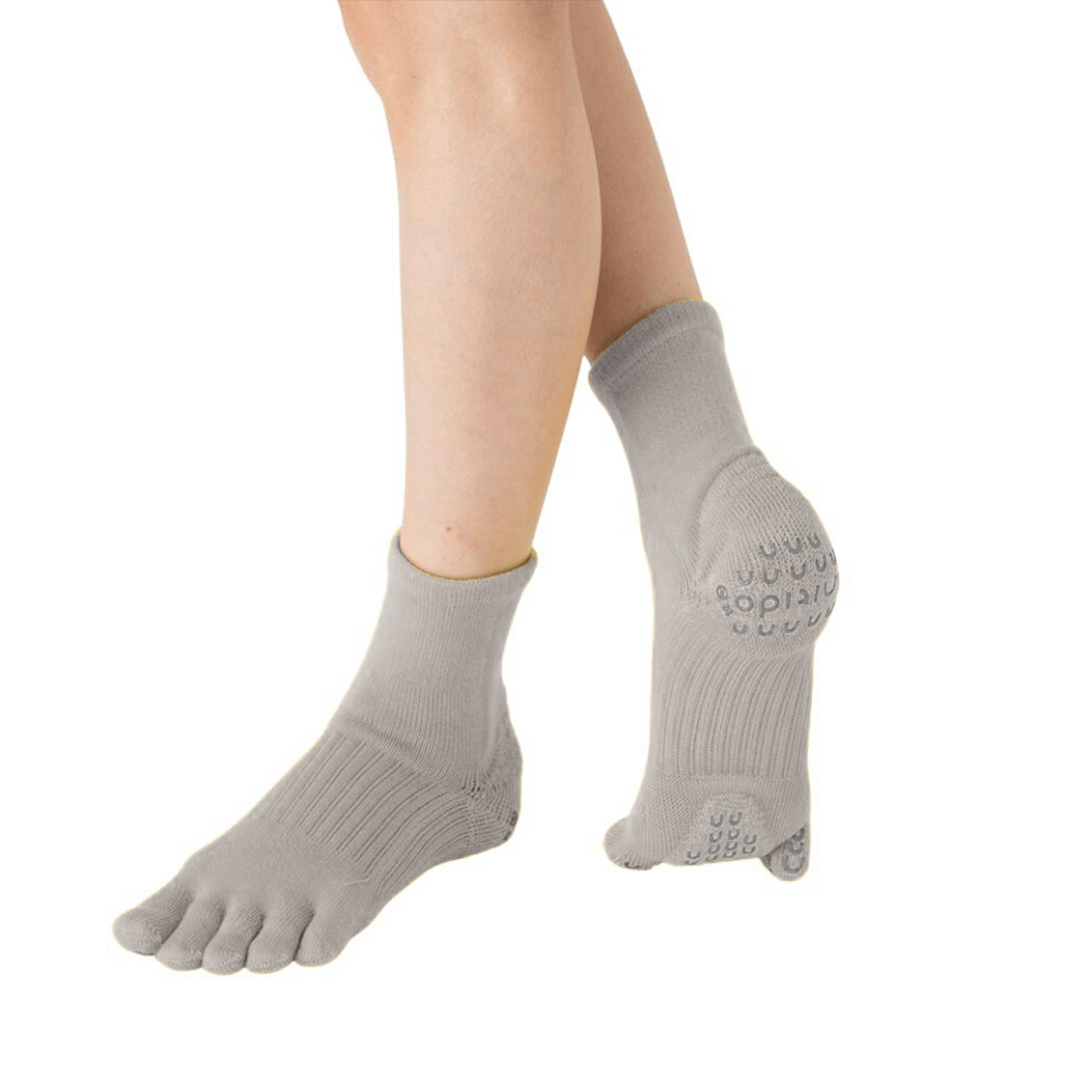 knitido ビューティー・エアークッション ロークルー 5本指ソックス - 画像2