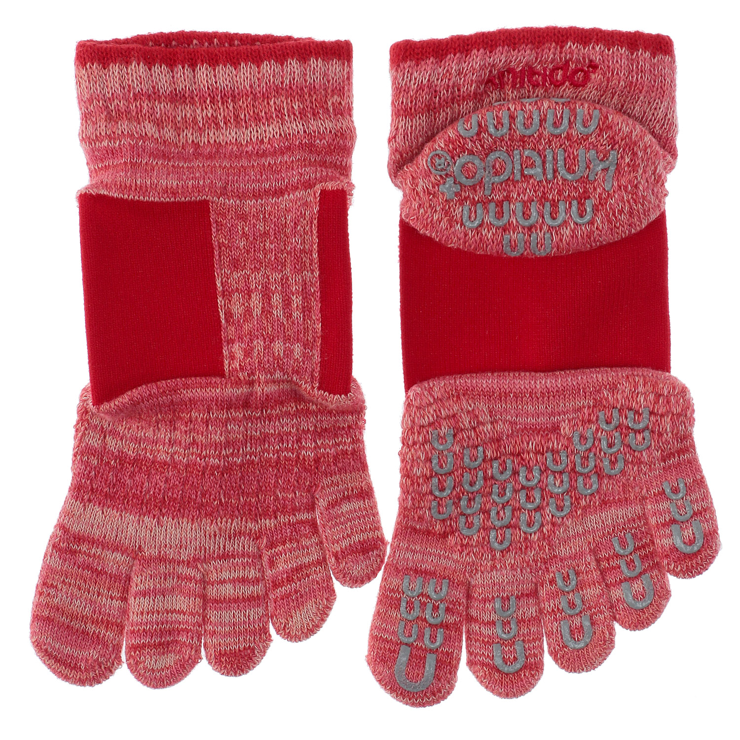 knitido ラン・エアークッション マーブルメッシュ アンクル 5本指ソックス - 画像6