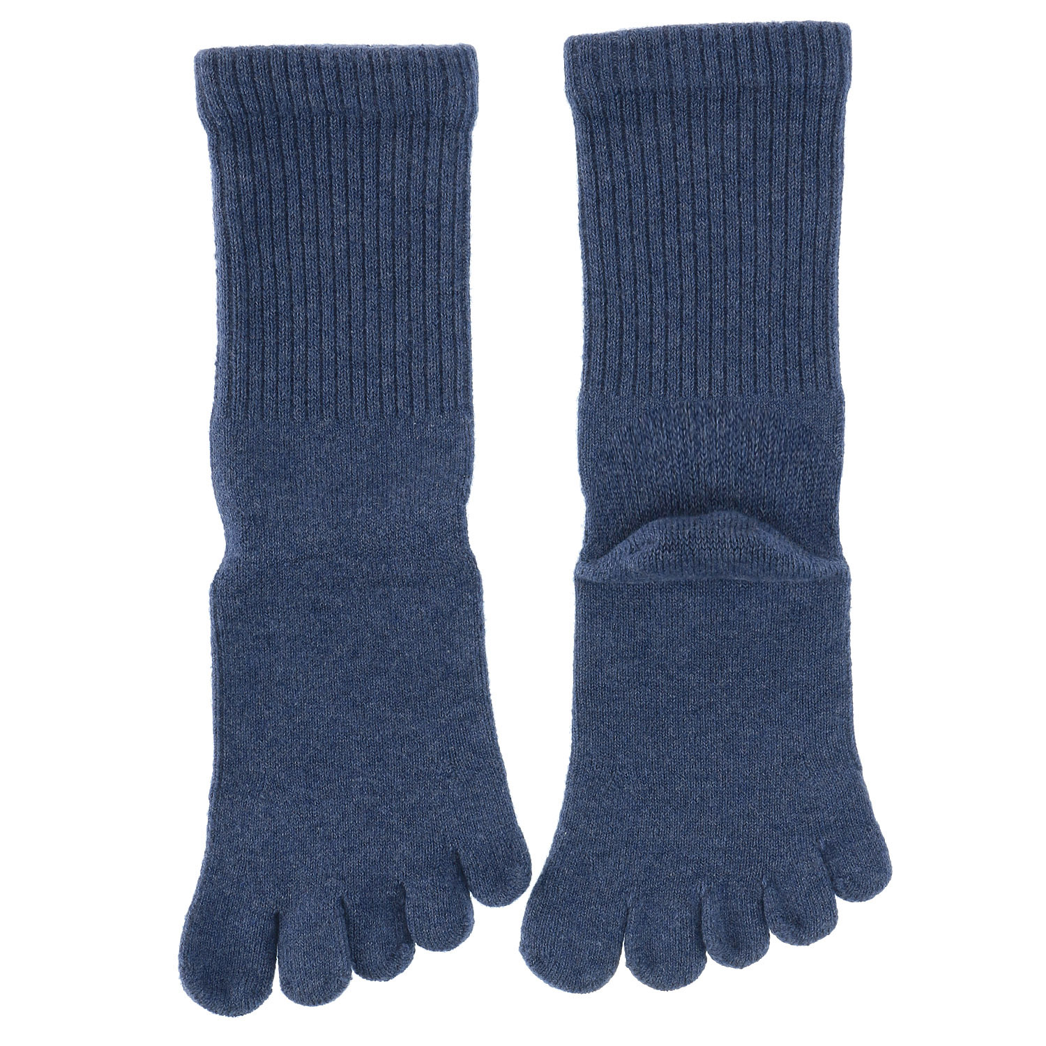 knitido カジュアル 綿スタンダード ロークルー 5本指ソックス - 画像8