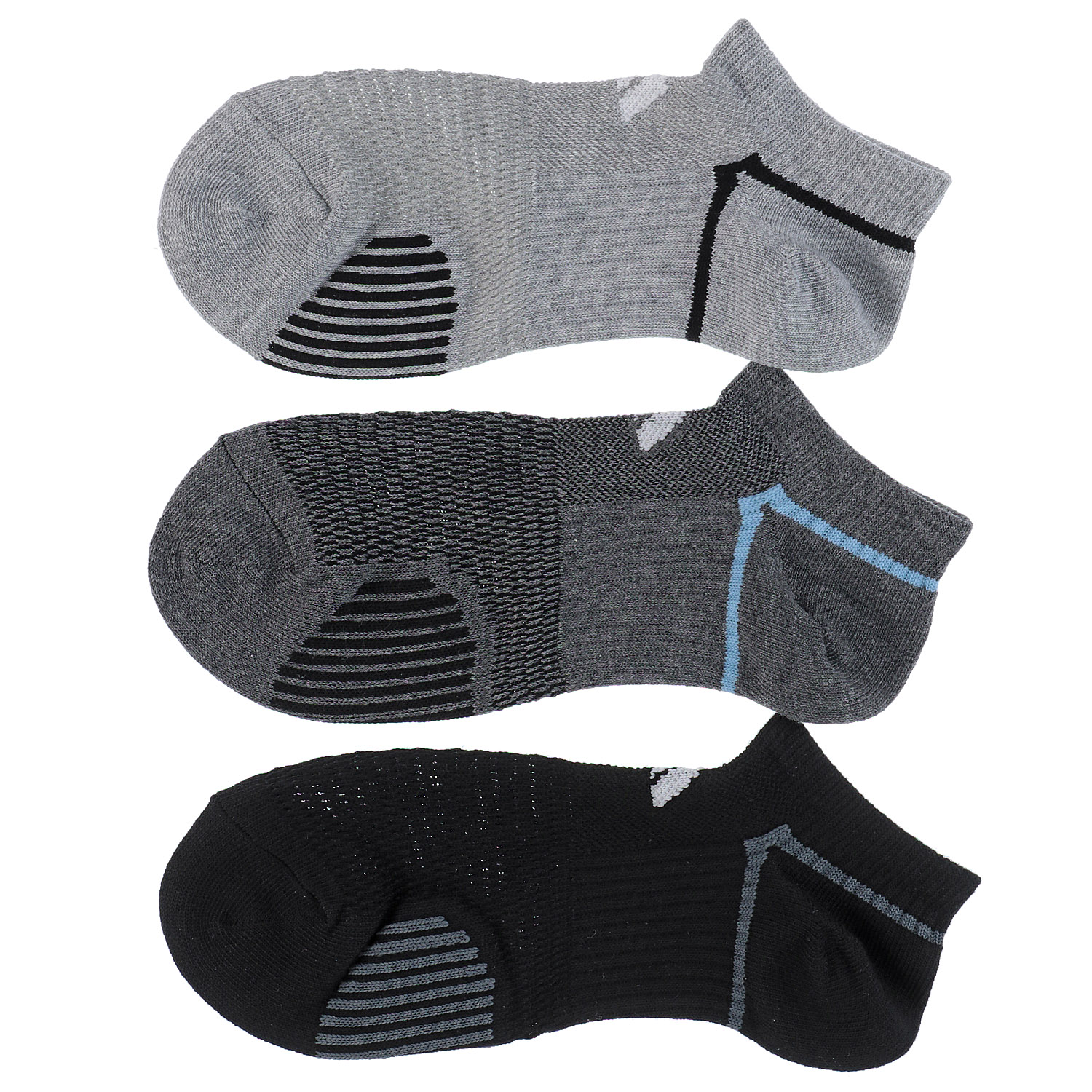 adidas 3Pスニーカー丈ソックス スーパーメッシュ