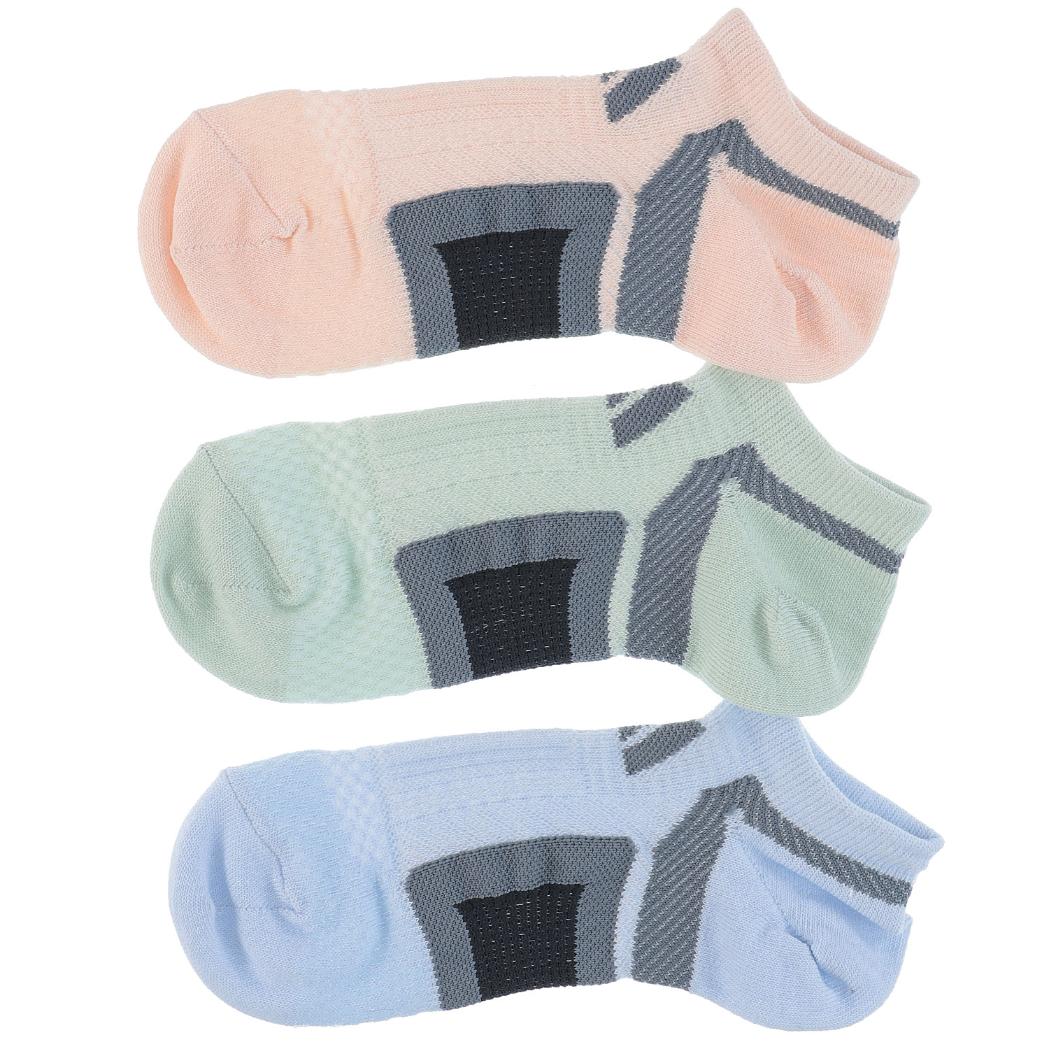 adidas 3Pスニーカー丈 ソックス DRY - 画像1