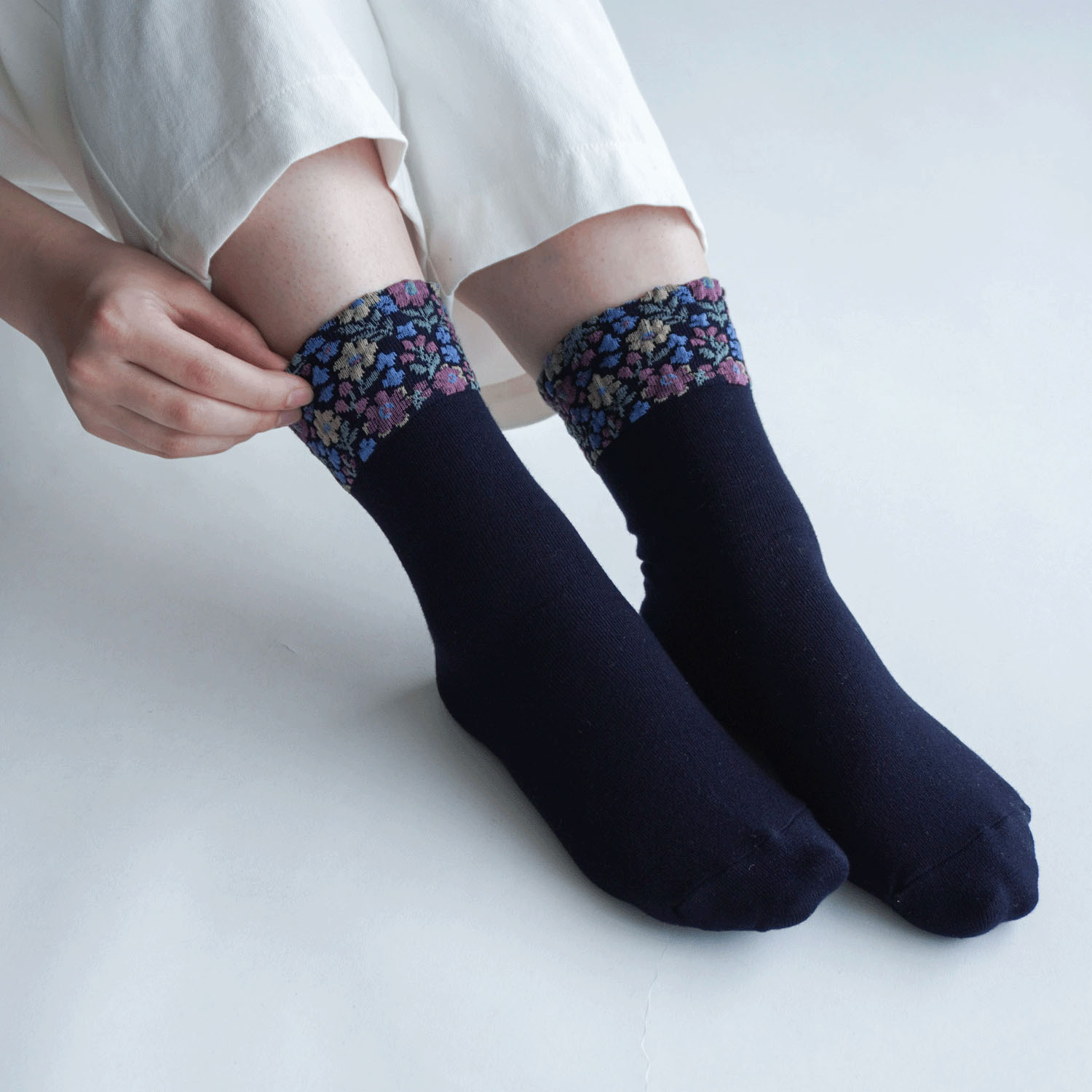 【再入荷】 綿混 美容ソックス  足首フロート - 画像13