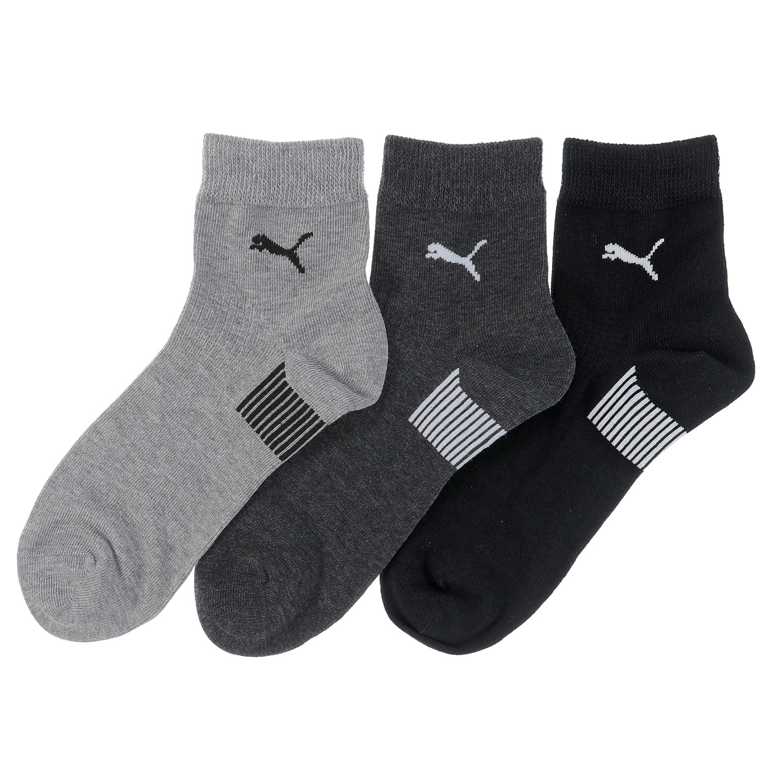 PUMA ショート丈ソックス 口ゴムソフト 3足セット