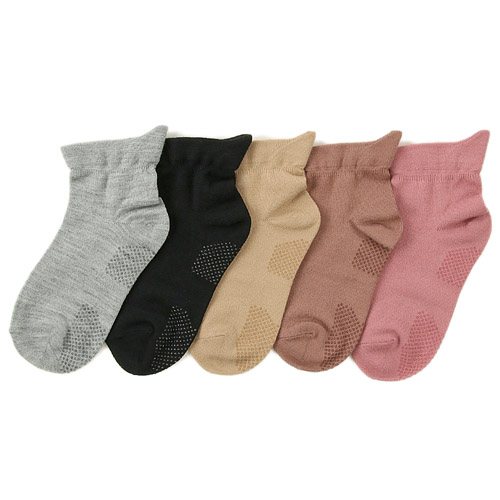 片手ソックス滑り止め毛混 - 画像1