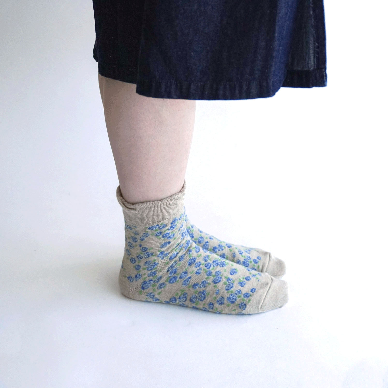 【復刻】 美容ソックス 小バラ柄【在庫限り】 - 画像7