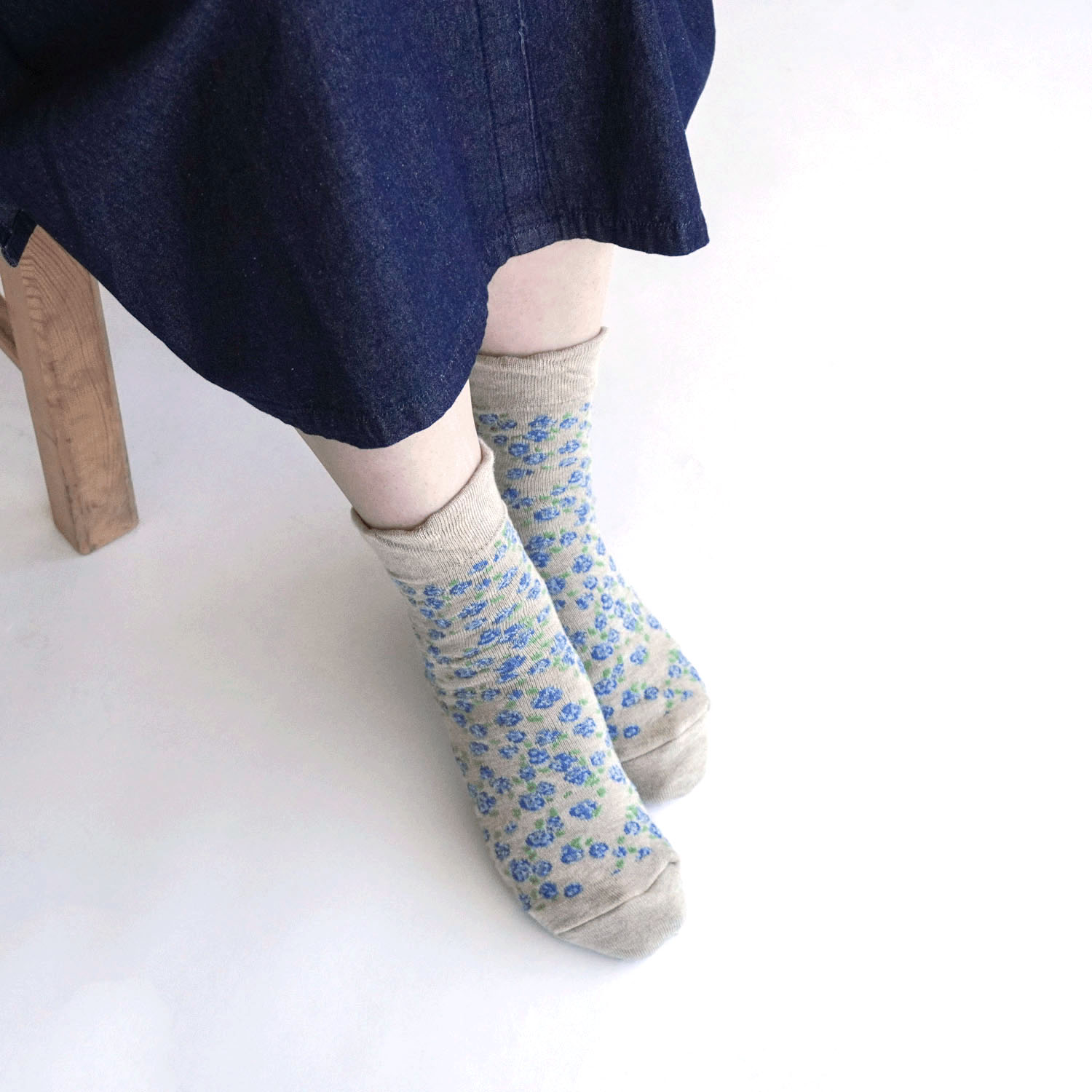 【復刻】 美容ソックス 小バラ柄【在庫限り】 - 画像8