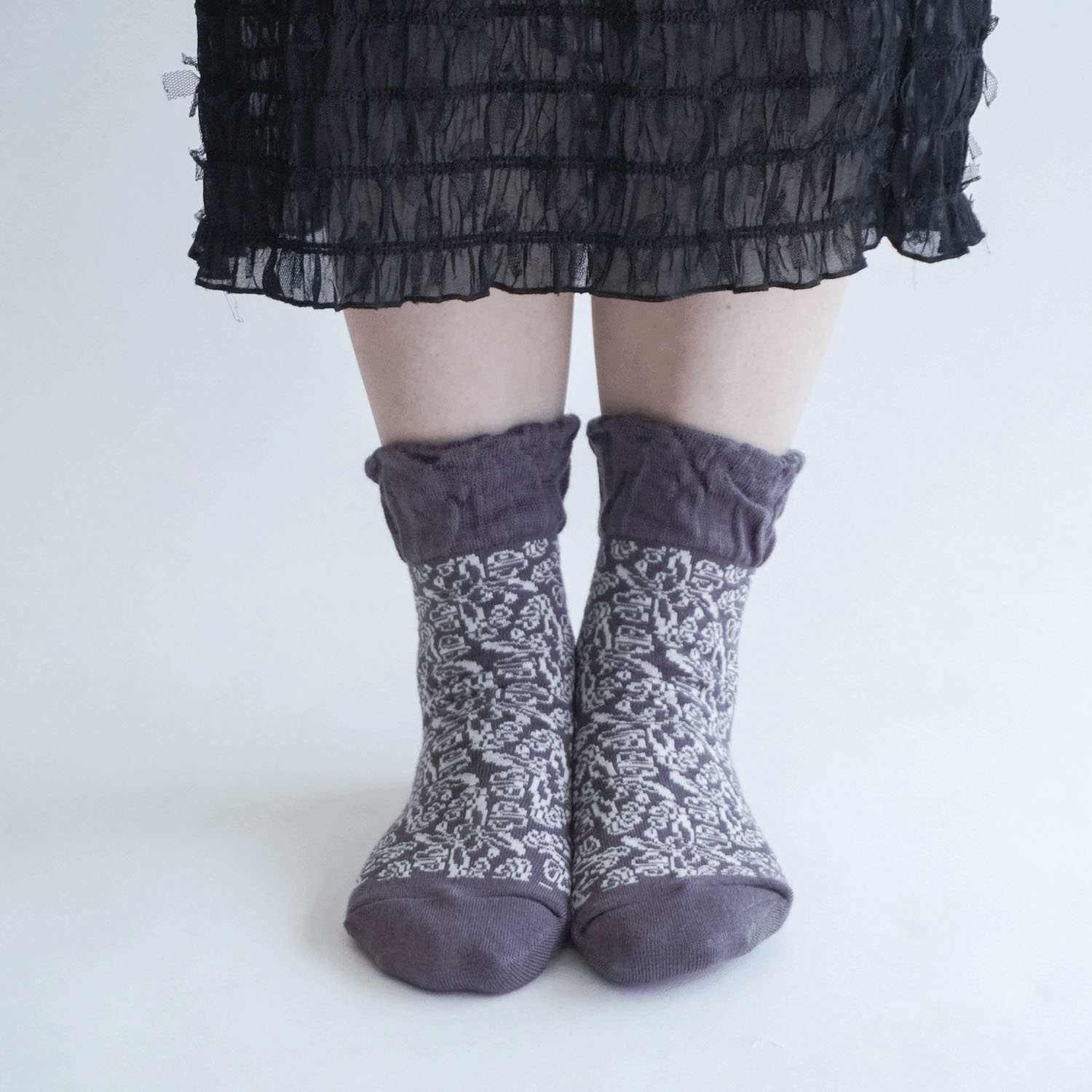 【新柄】 美容ソックス ツタ柄【在庫限り】 - 画像12