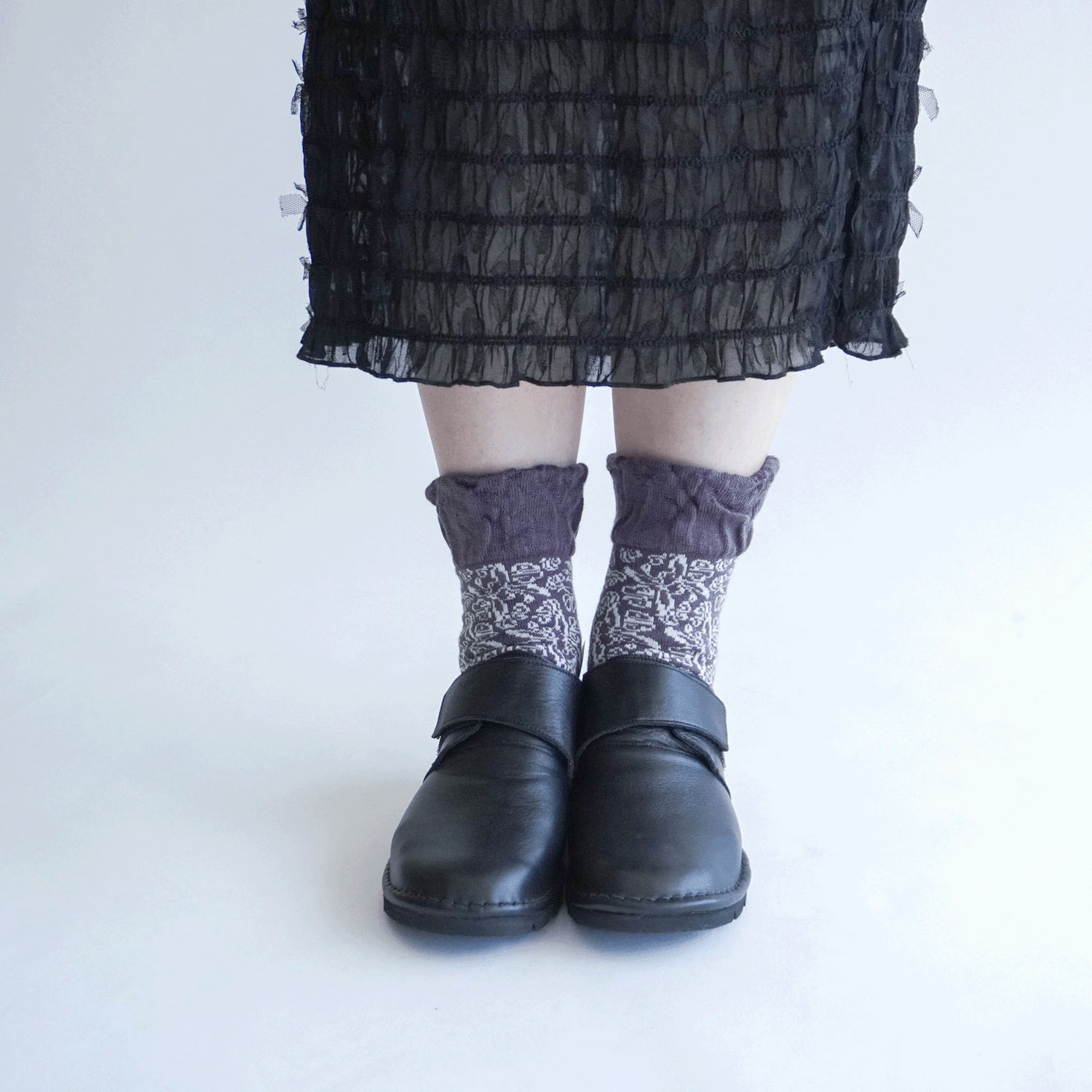 【新柄】 美容ソックス ツタ柄【在庫限り】 - 画像14