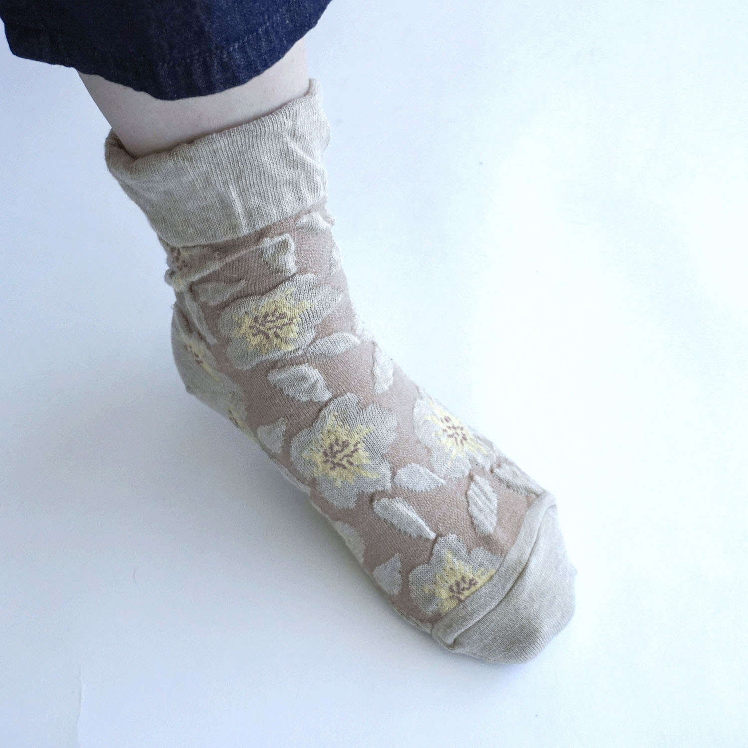 【新柄】 美容ソックス 同色フロート【在庫限り】 - 画像6