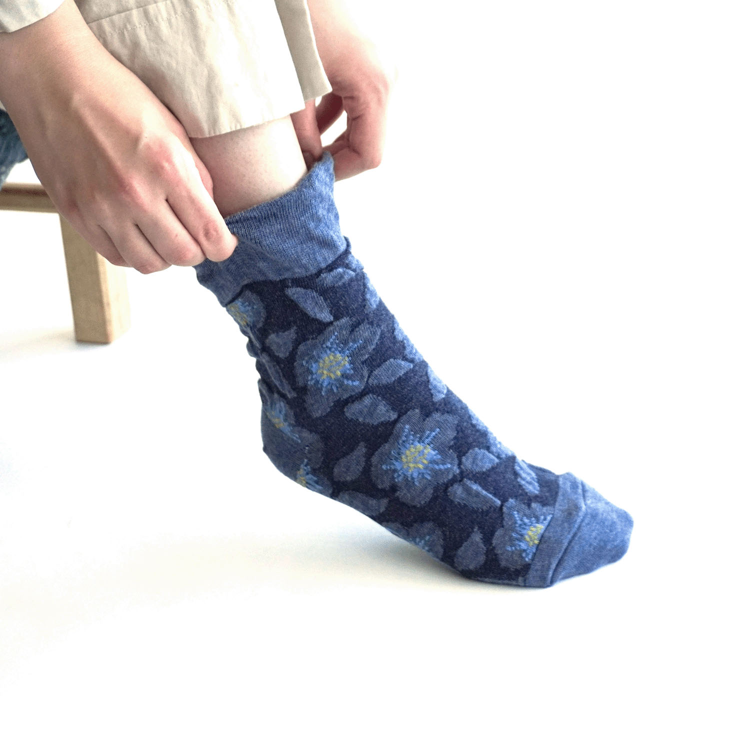 【新柄】 美容ソックス 同色フロート【在庫限り】 - 画像8