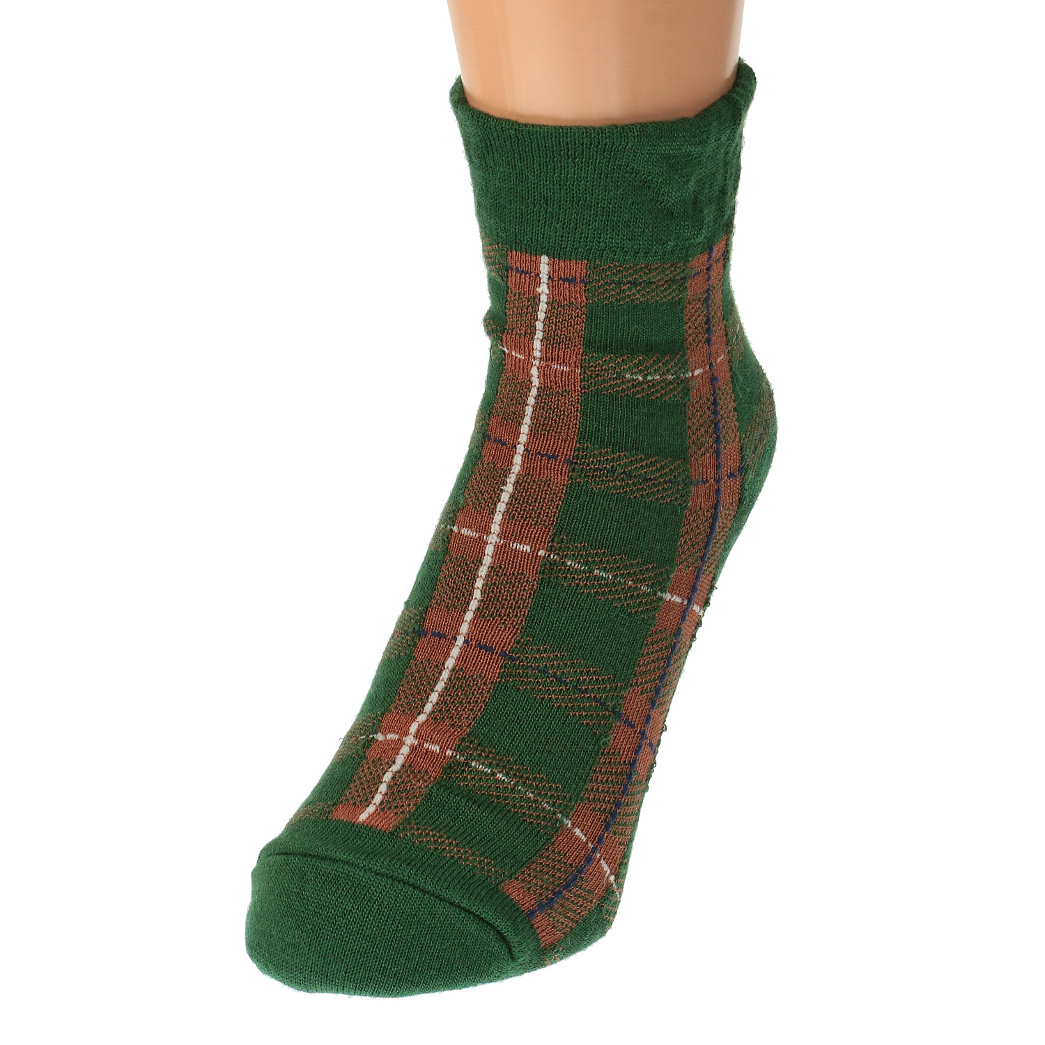 【グリーンのみ】美容ソックス チェック柄【在庫限り】 - 画像3