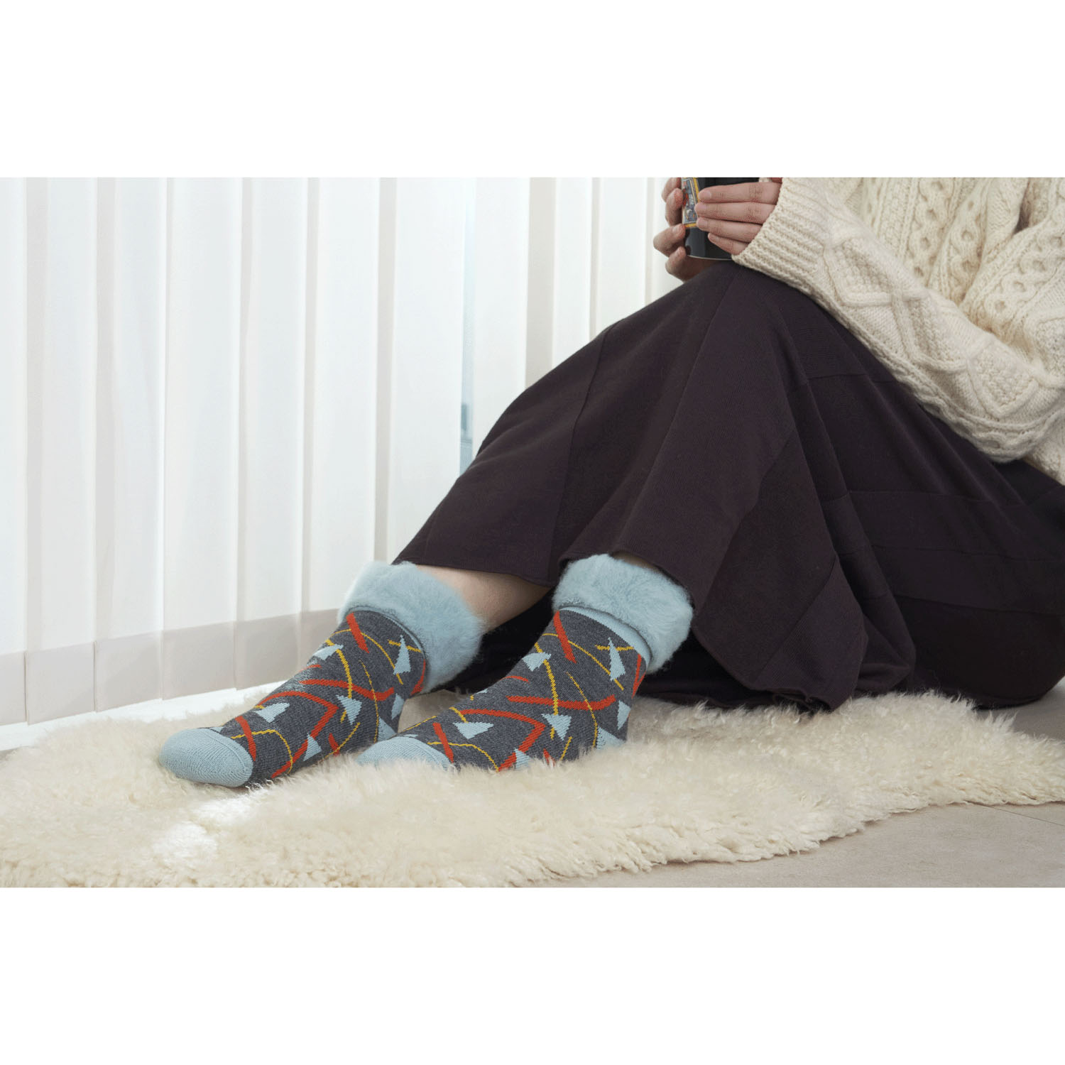 fromF（honka／アカマツ）もこもこソックス - 画像2