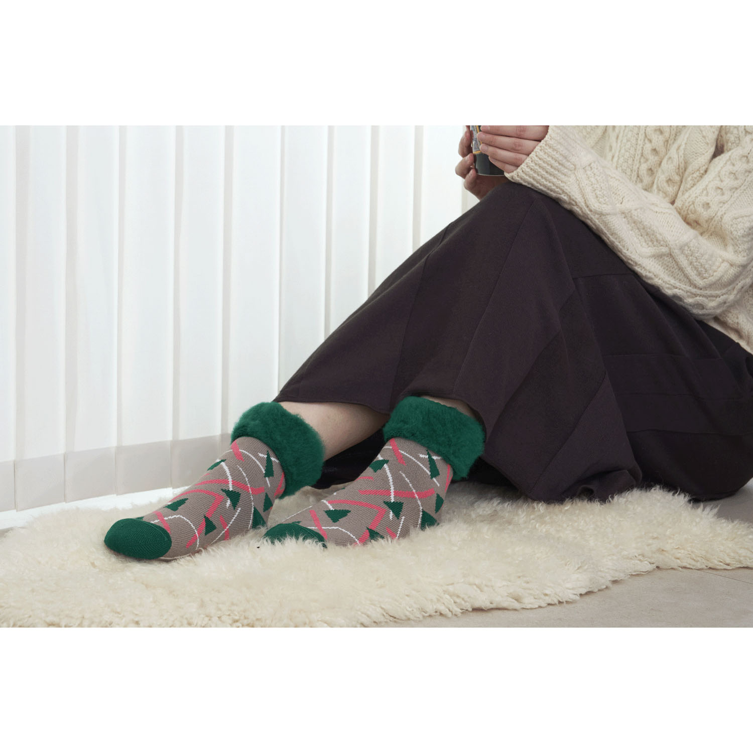 fromF（honka／アカマツ）もこもこソックス - 画像5