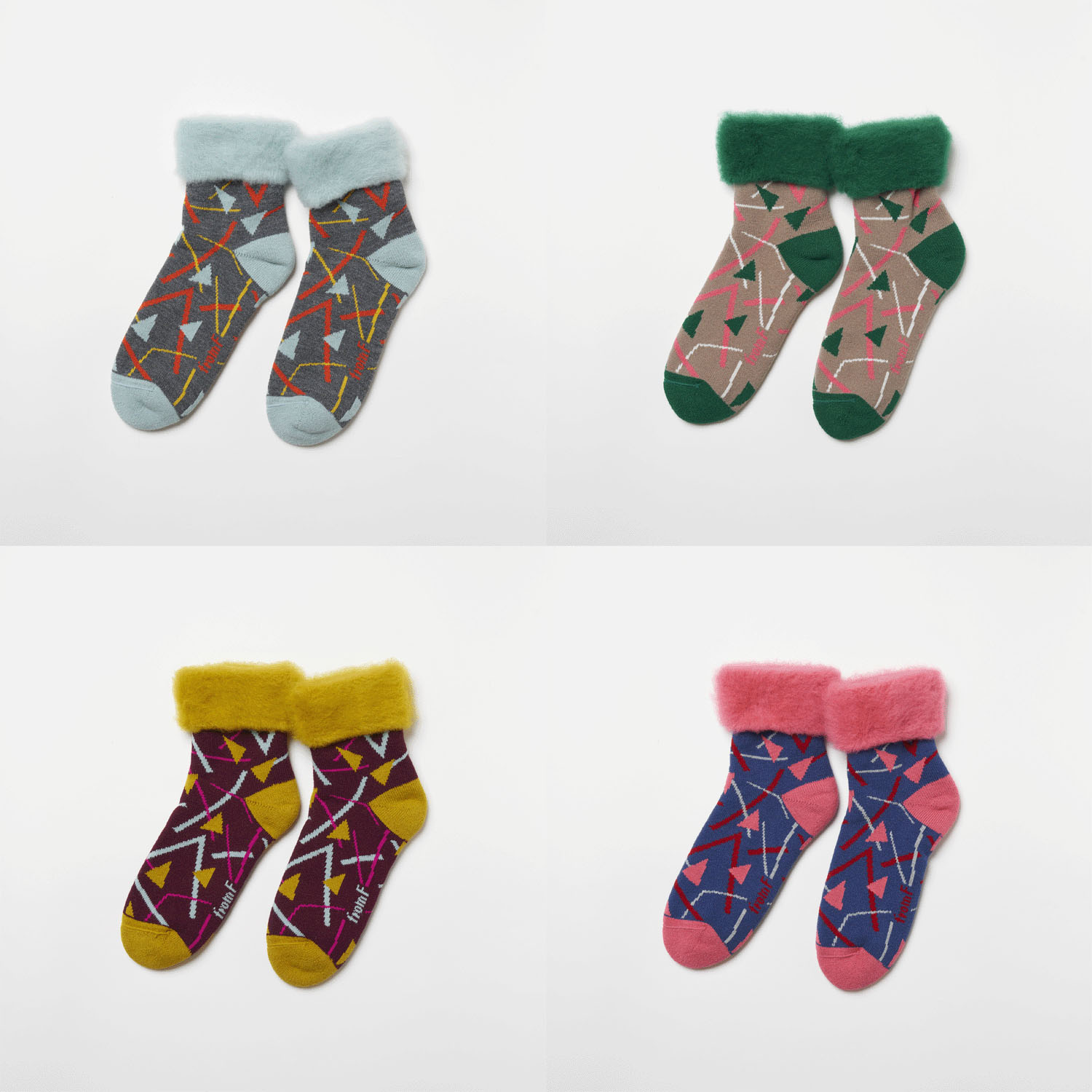 fromF（honka／アカマツ）もこもこソックス - 画像1