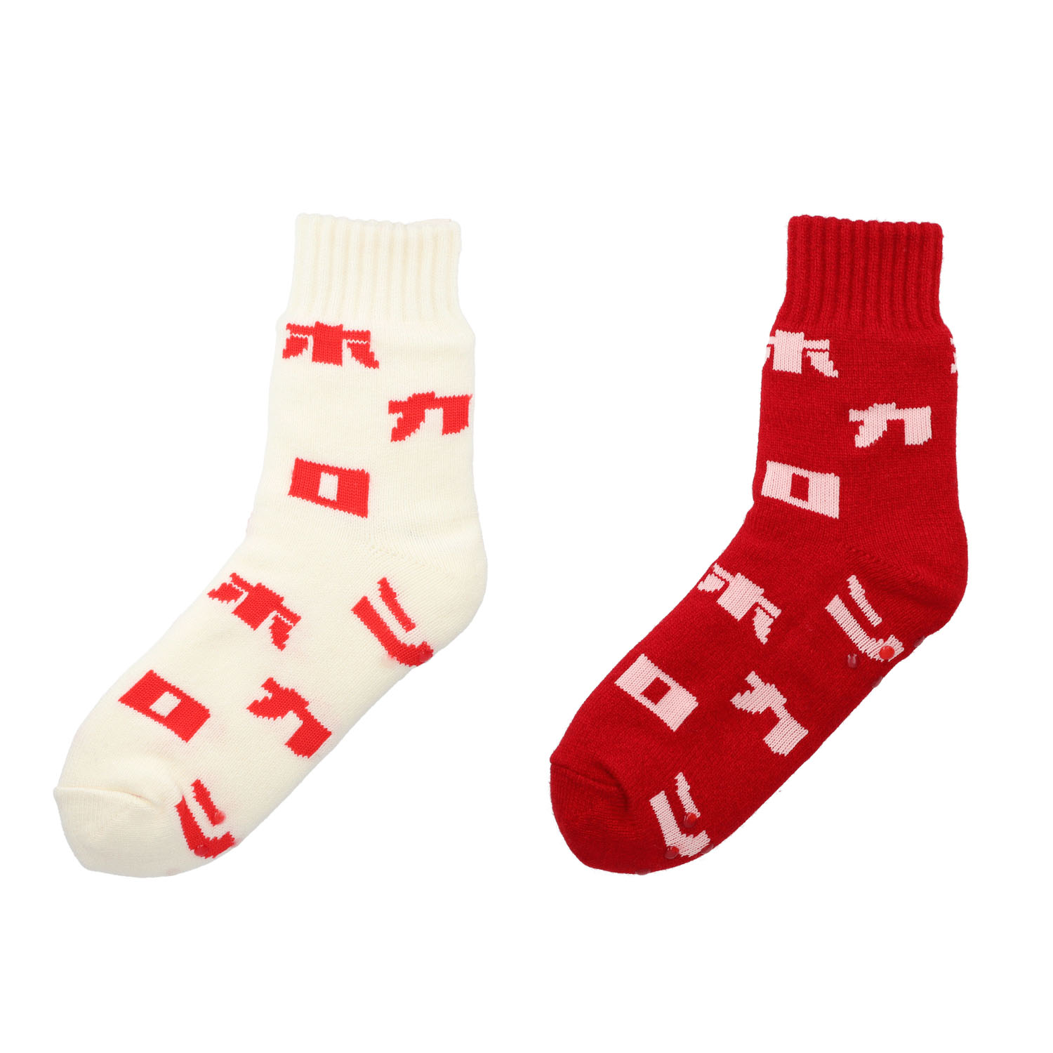 箱入り ホカロン ロゴソックス（ルームソックス） 裏ボア【在庫限り】 - 画像1