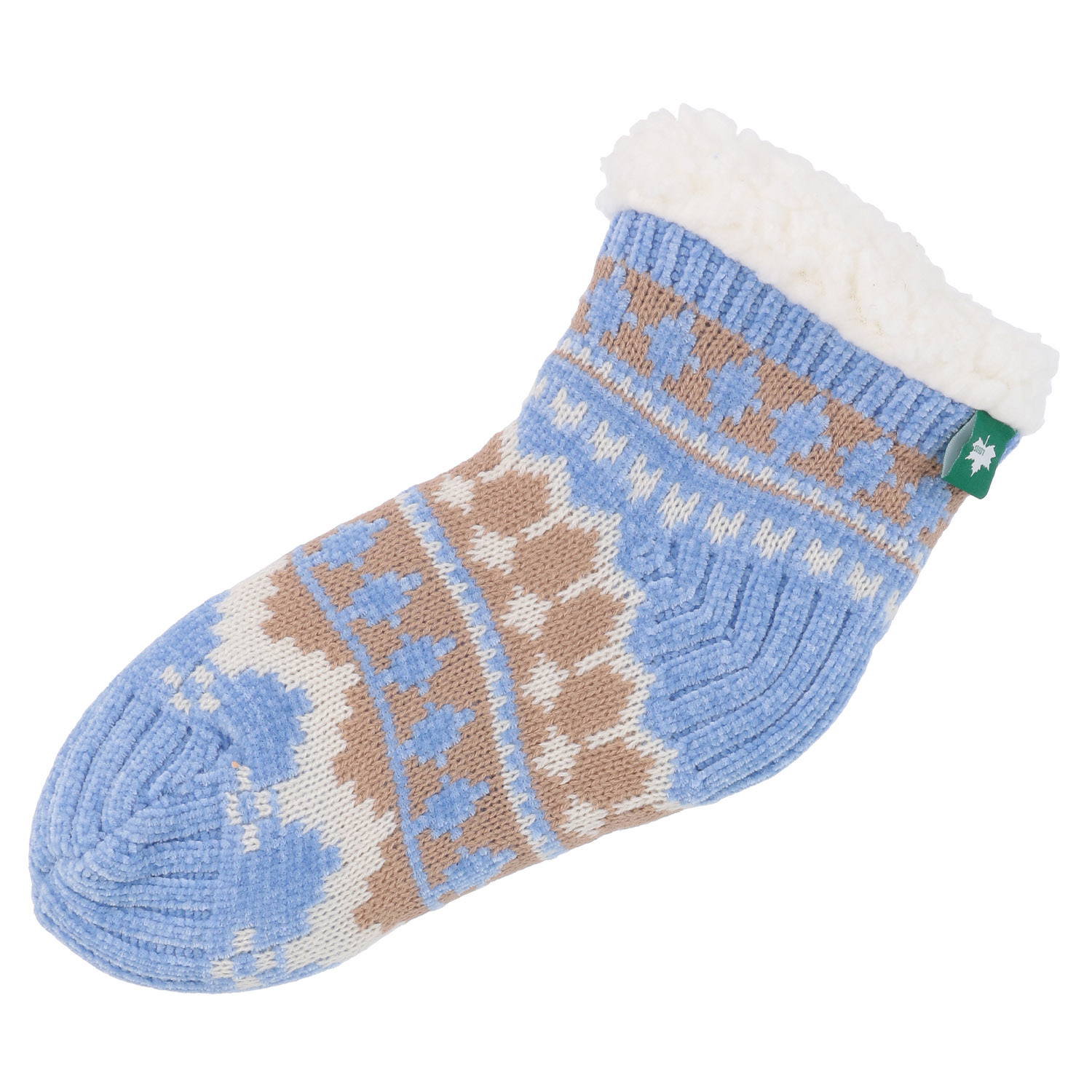 【サックスのみ】ロゴス 裏ボア ルームソックス【在庫限り】 - 画像4