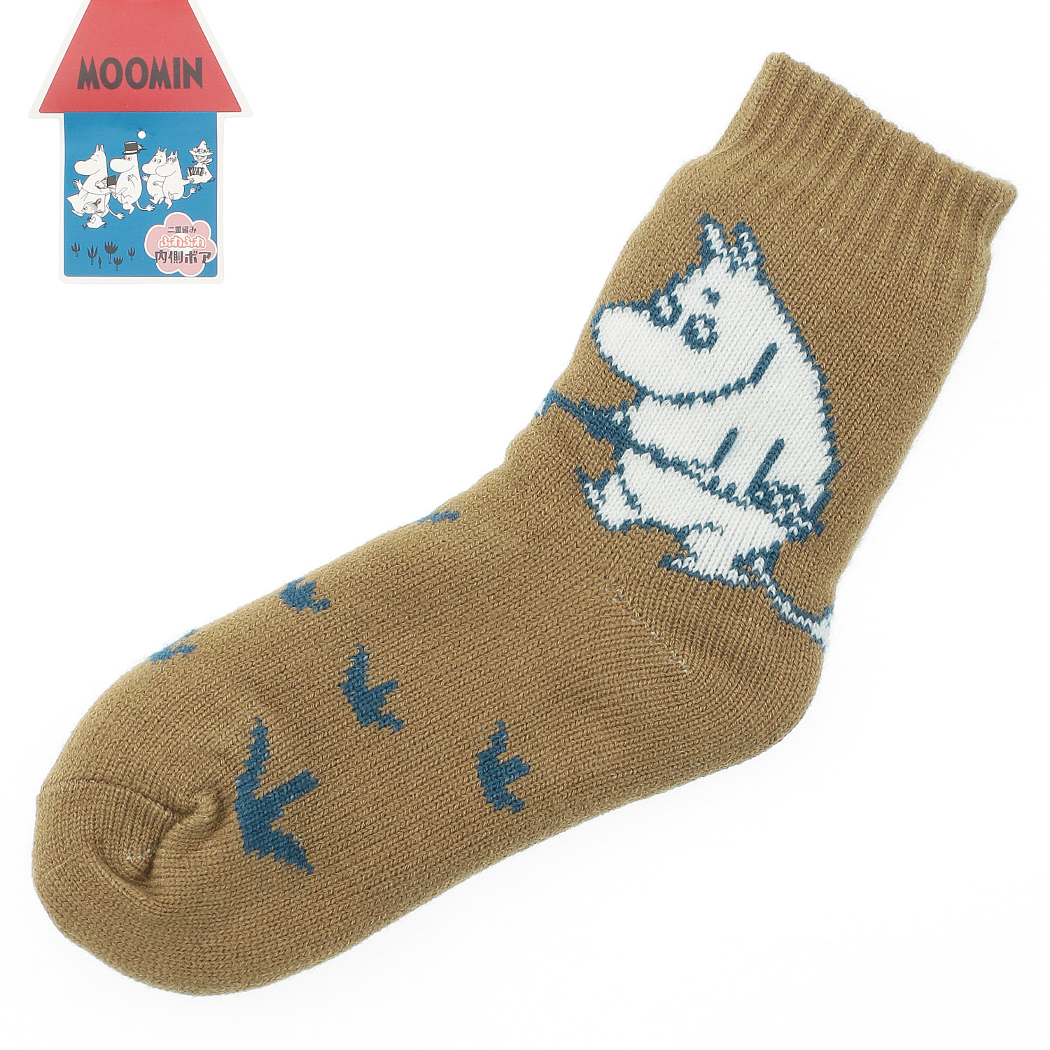 MOOMIN ホームクルー 内ボア二重編み スコップムーミン【在庫限り】 - 画像3