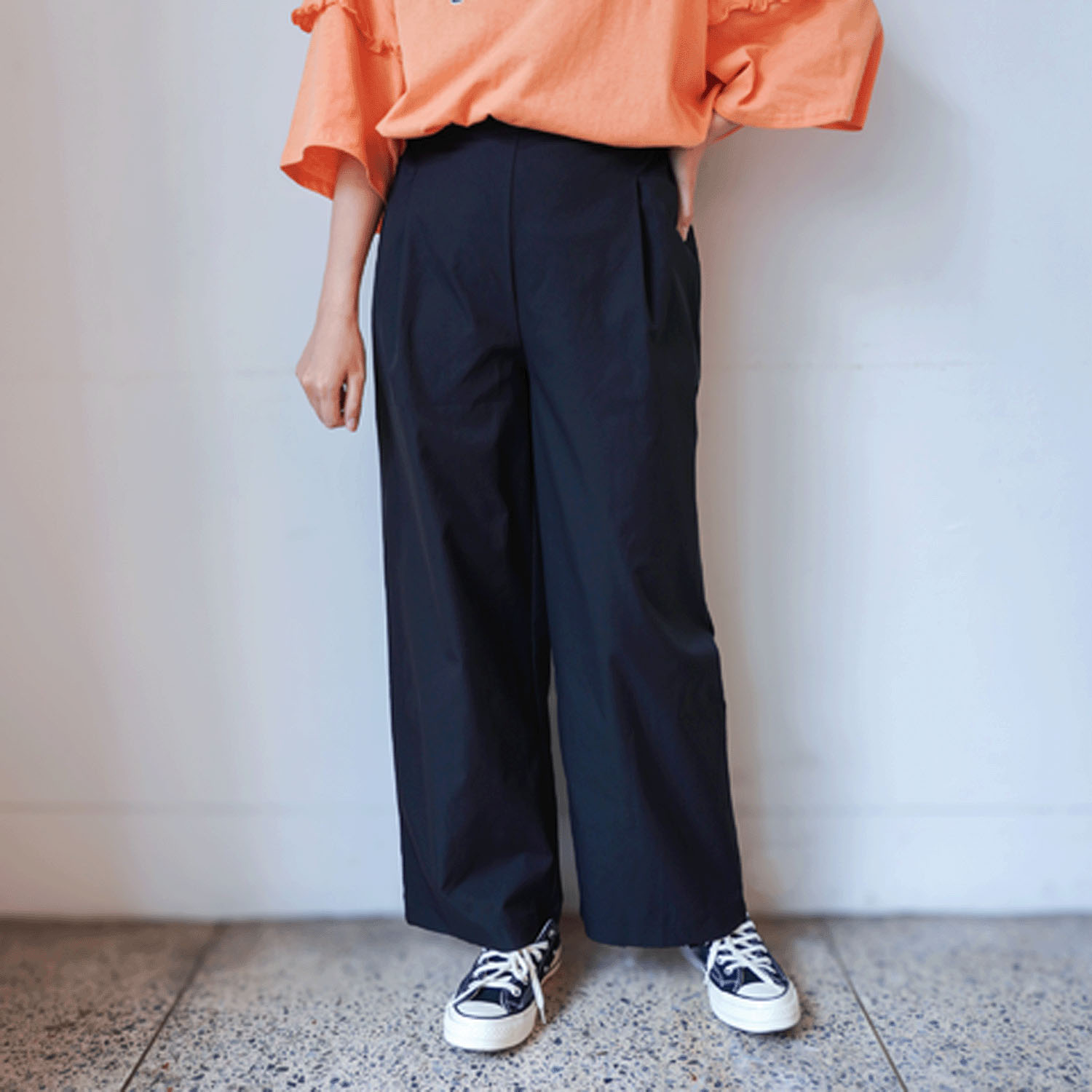 撥水 ストレッチ ワイドパンツ 【雨の日・アウトドアにおすすめ】 - 画像12