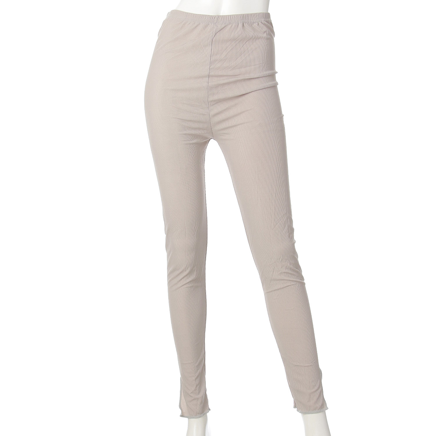 裾スリッド リブレギンス - 画像2